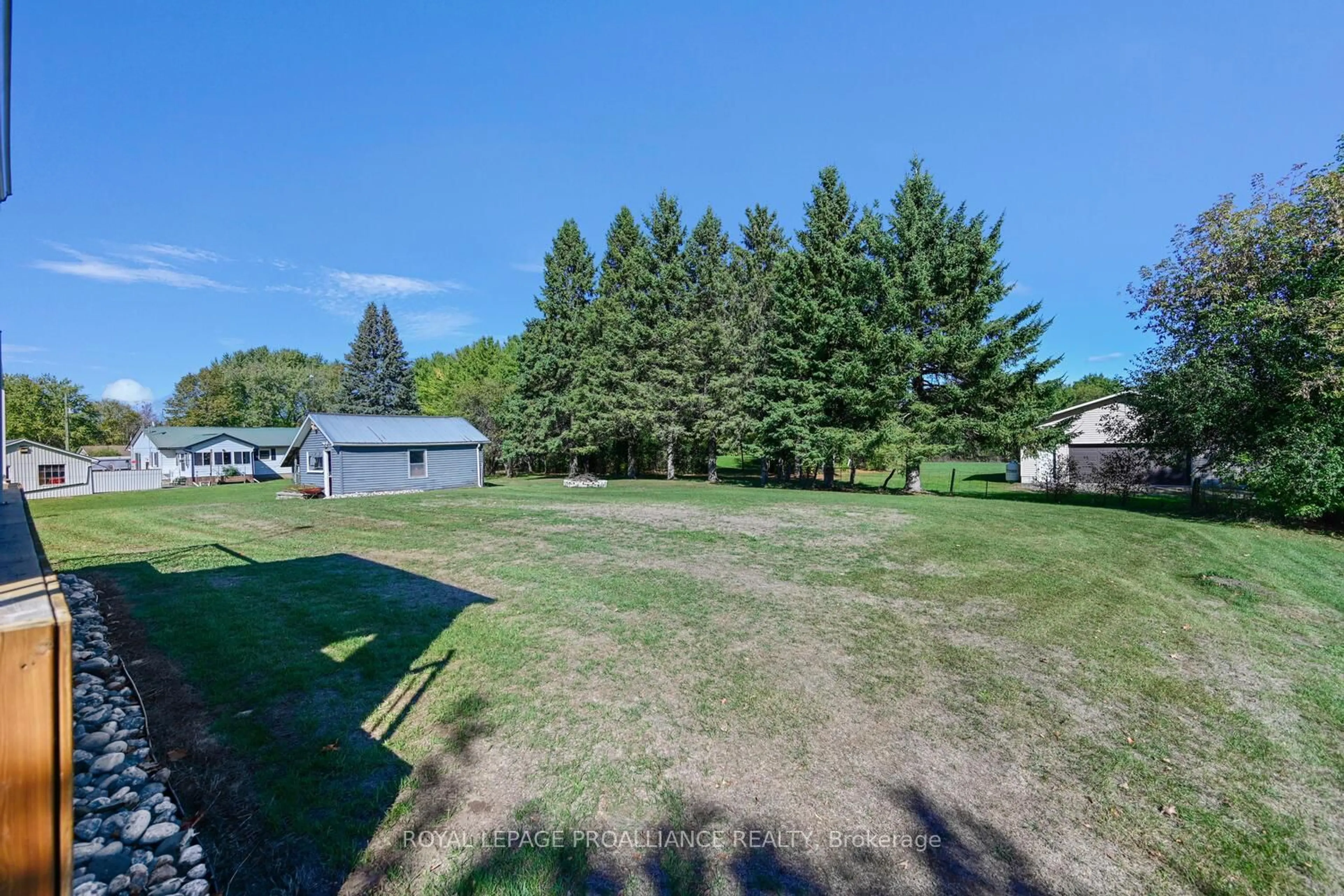 A pic from outside/outdoor area/front of a property/back of a property/a pic from drone, water/lake/river/ocean view for 2597 North Campbell Rd, Augusta Ontario K0E 1T0