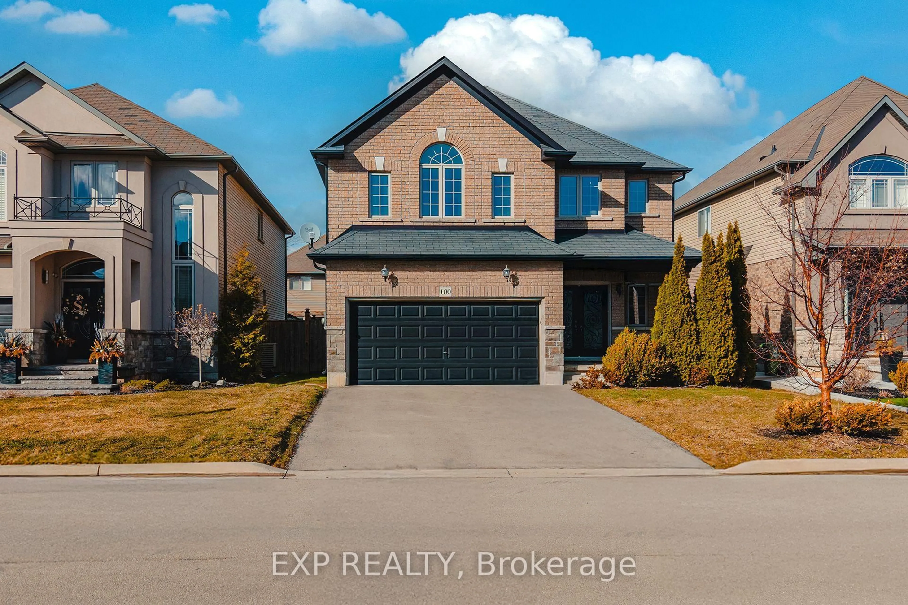 Home with brick exterior material, street for 100 Garinger Cres, Hamilton Ontario L0R 1C0