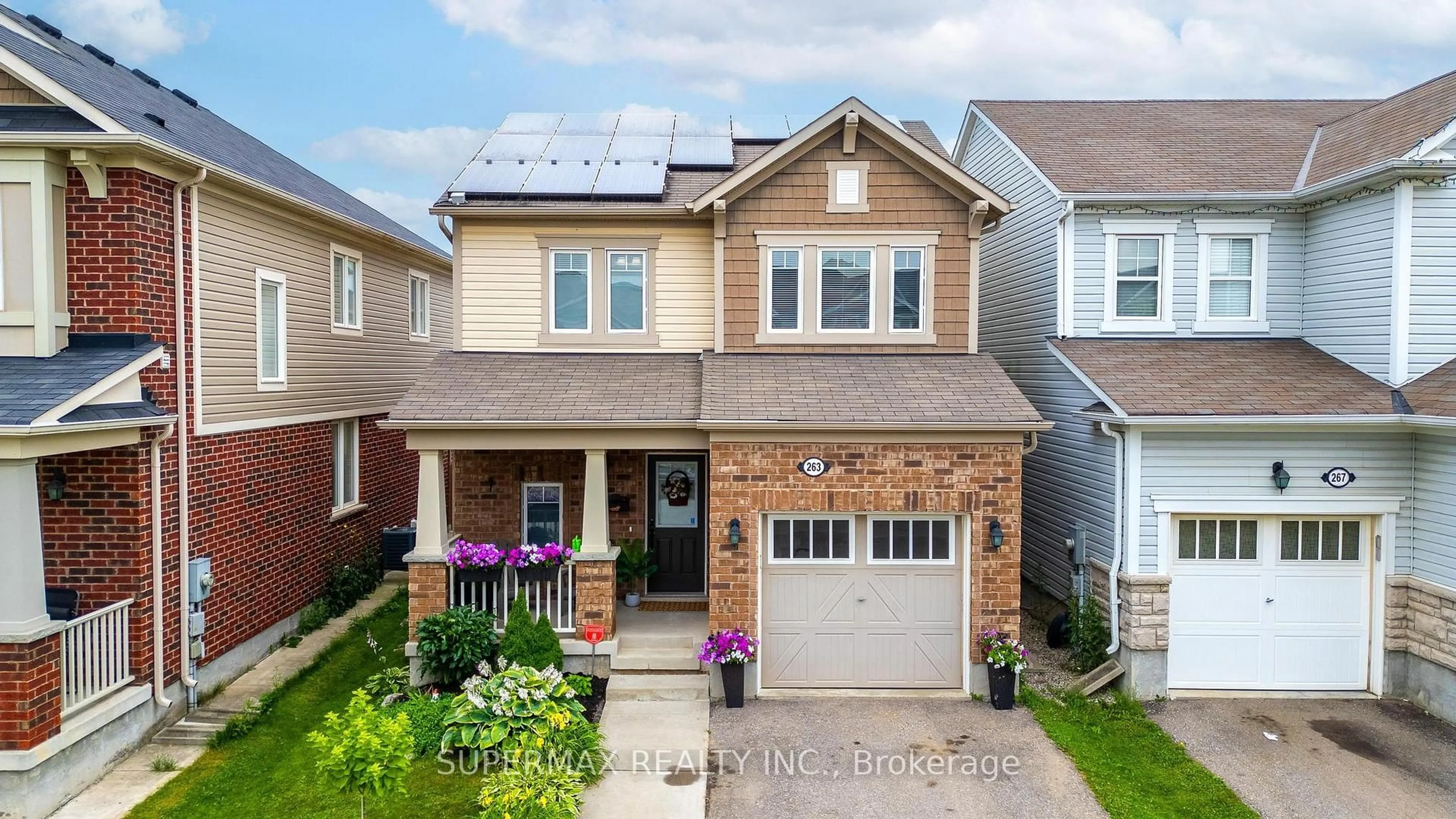Home with brick exterior material, street for 263 APPLE HILL Cres, Kitchener Ontario N2R 0E5