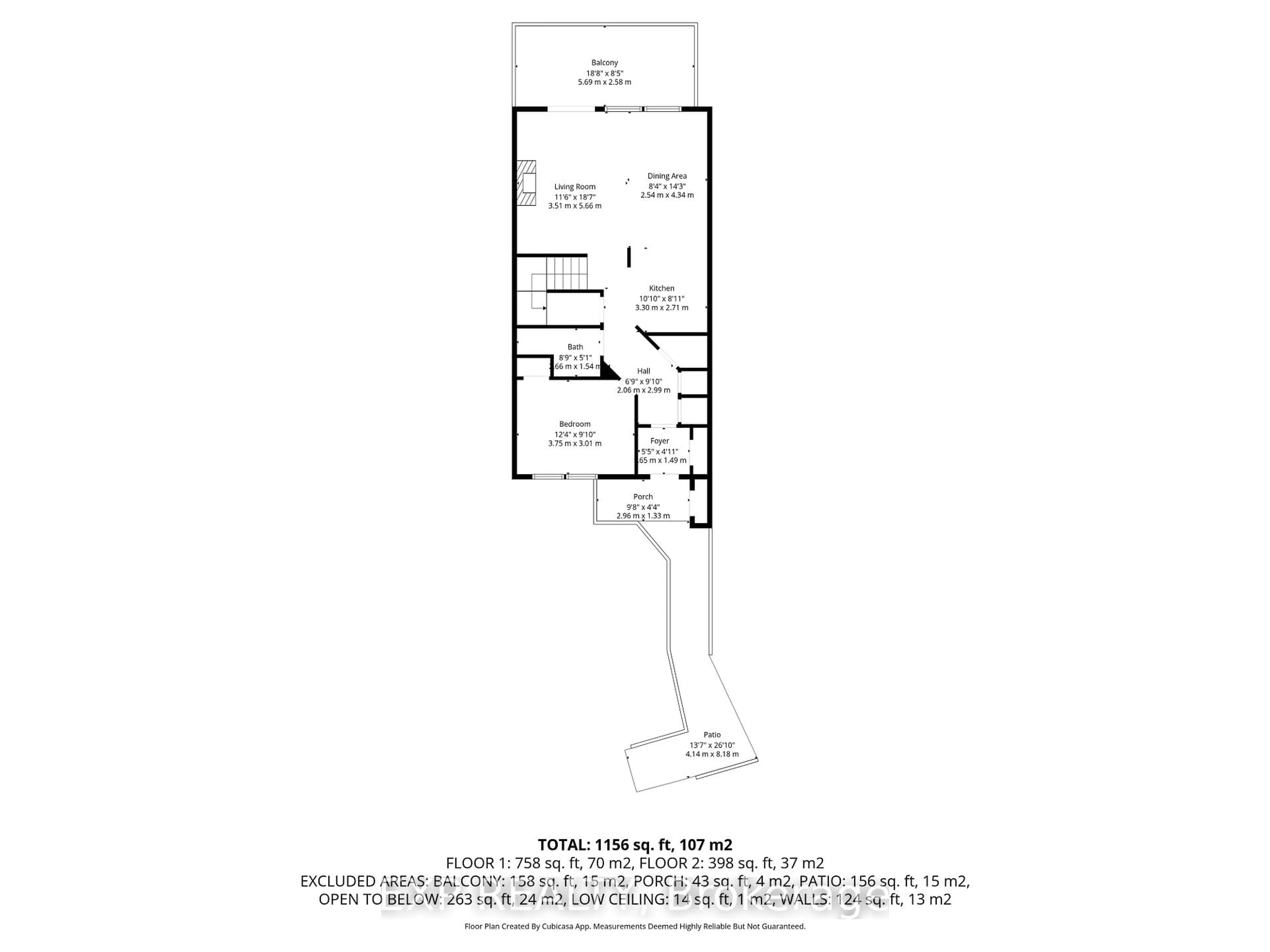 Floor plan for 170 Snowbridge Way #222, Blue Mountains Ontario L9Y 0V1