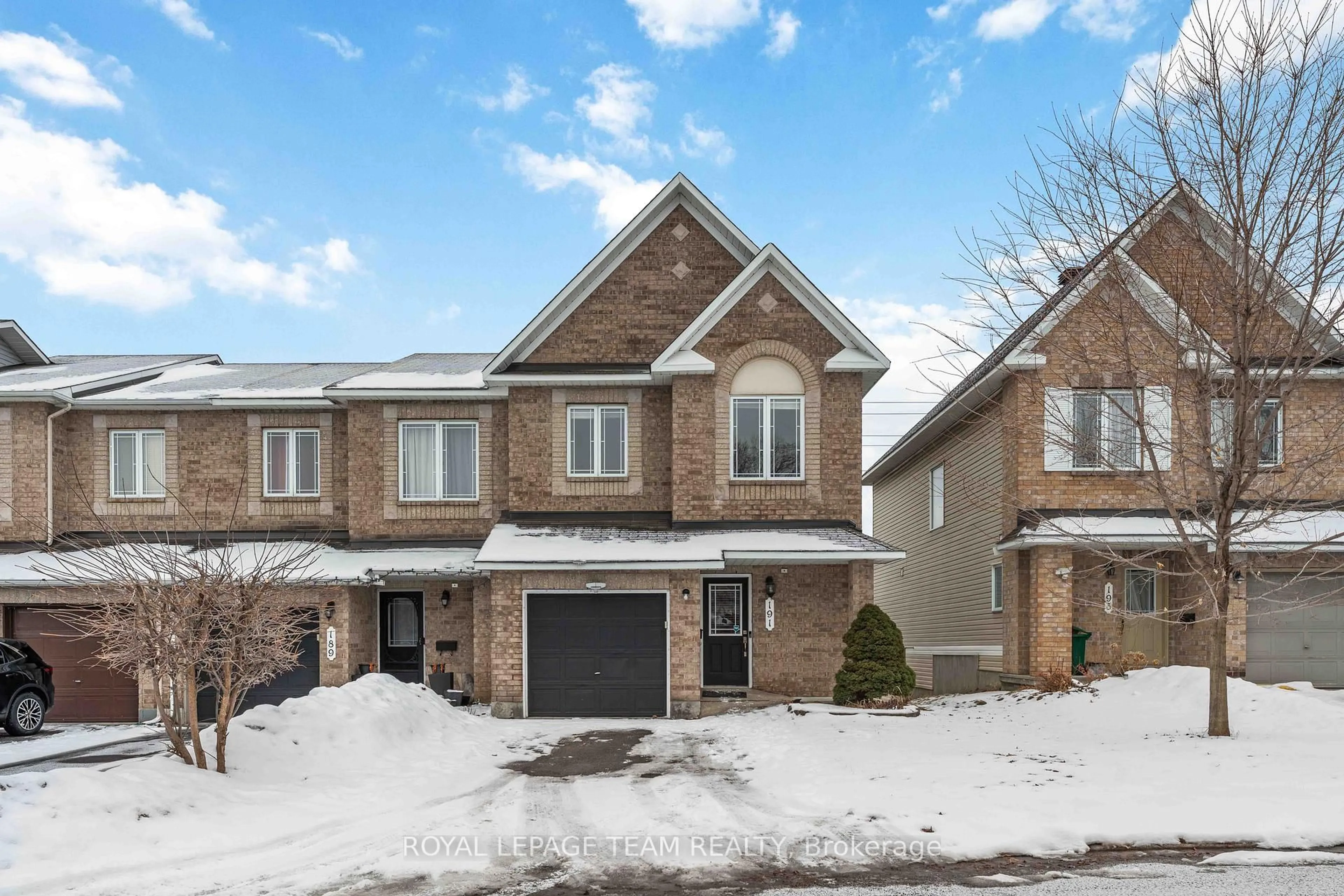 Home with brick exterior material, street for 191 Deerfox Dr, Ottawa Ontario K2J 4W8