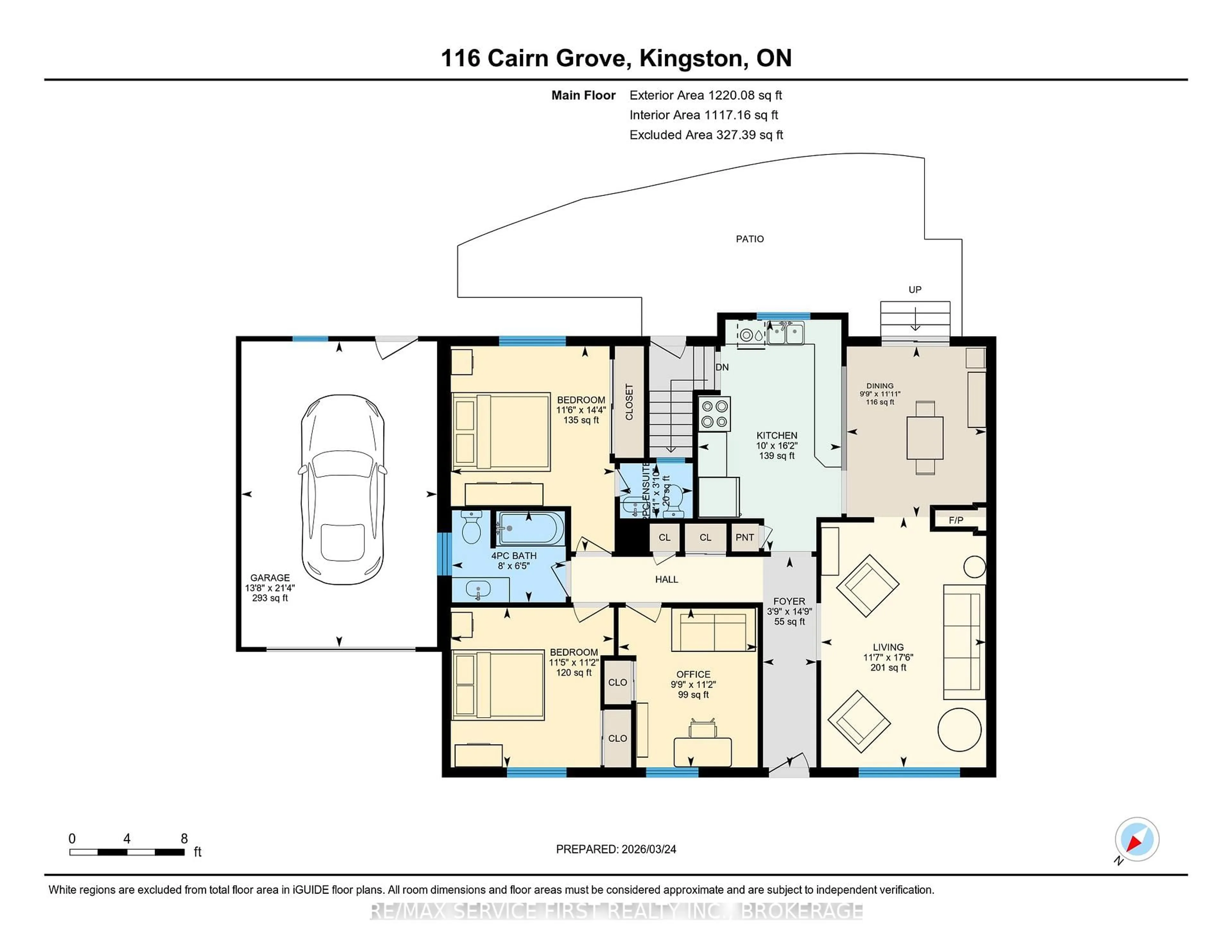 Floor plan for 116 Cairn Grve, Kingston Ontario K7M 4B9