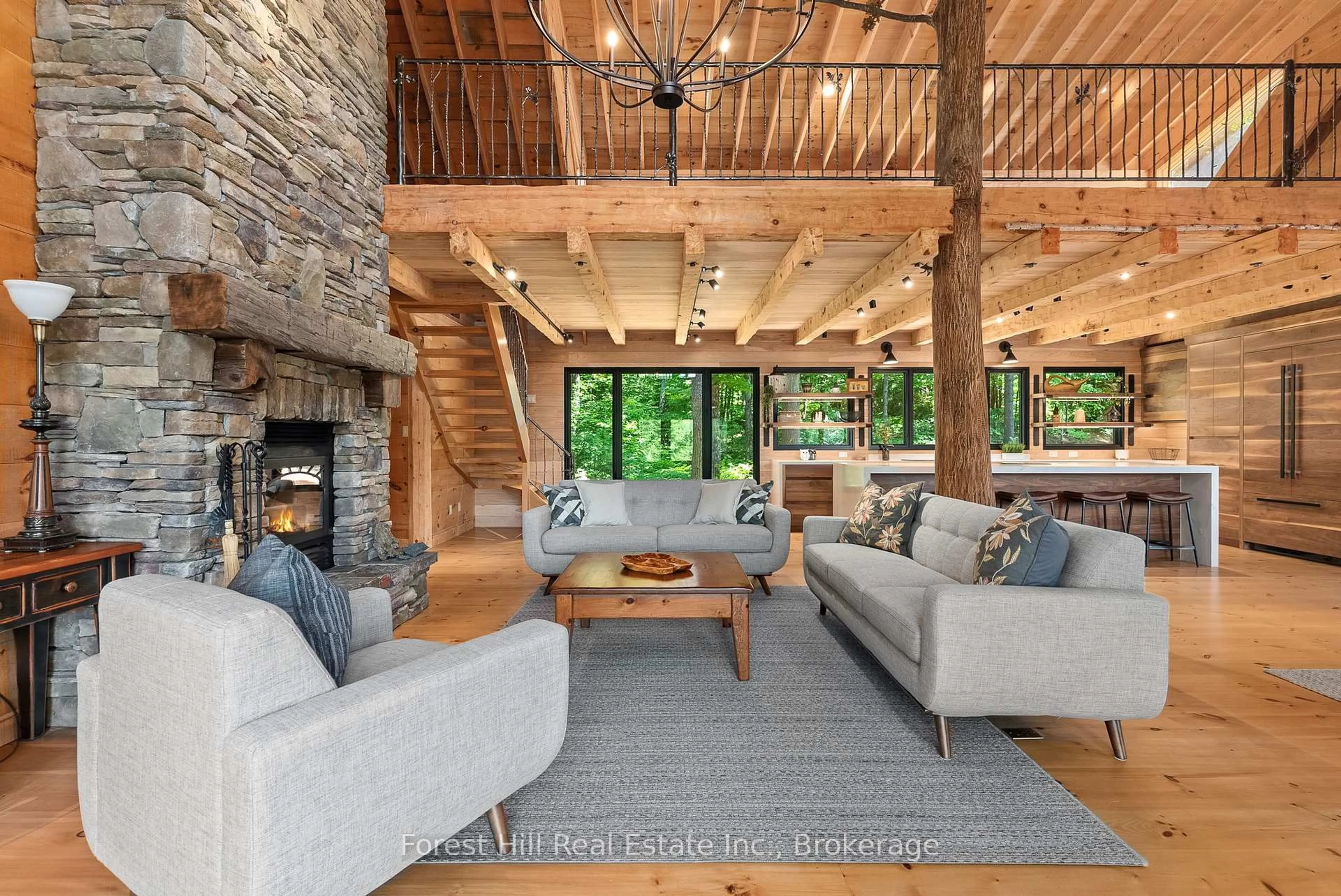 Living room with furniture, unknown for 1 SL 19 ROBERTS Island, Muskoka Lakes Ontario P0B 1M0