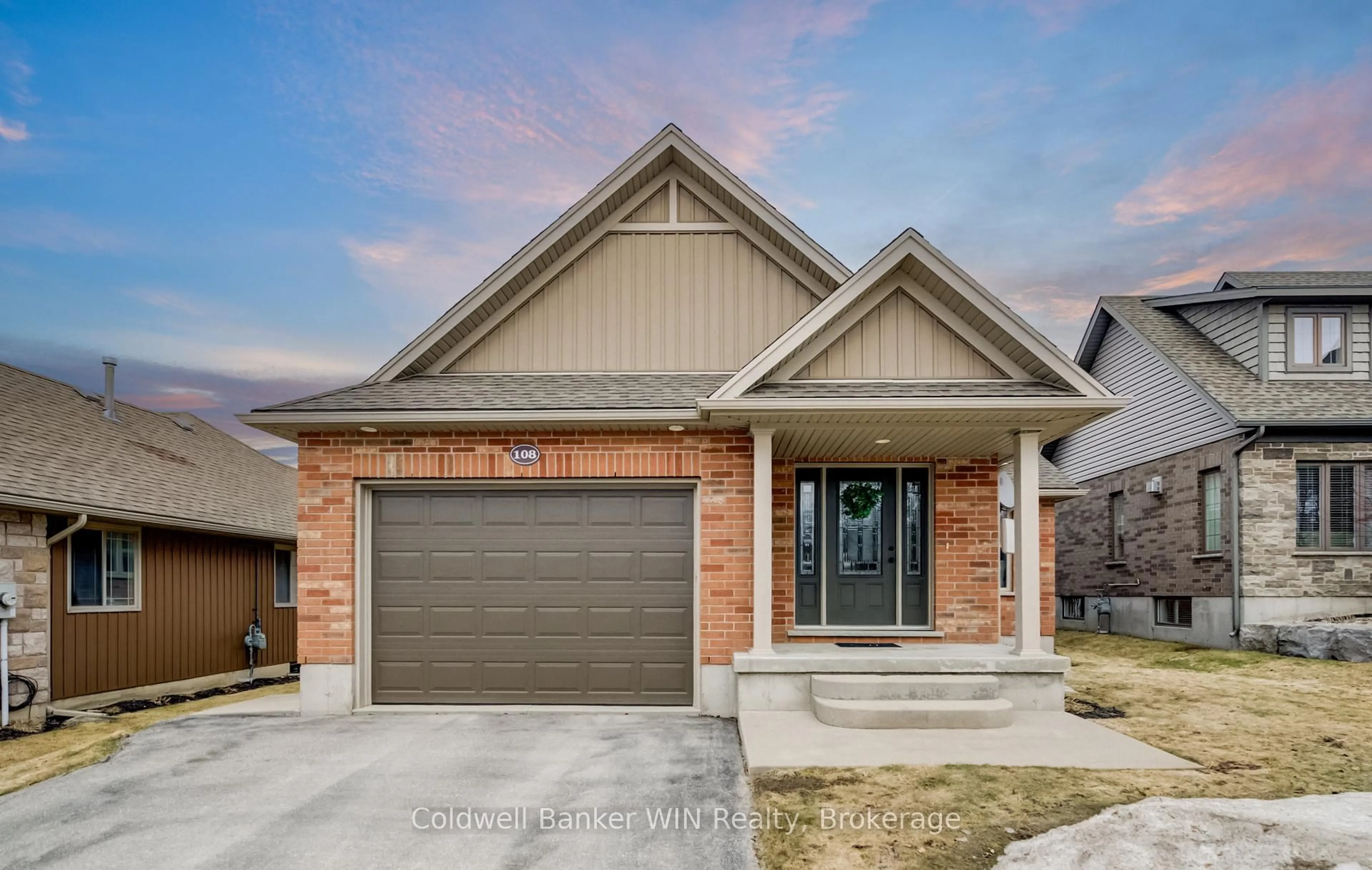 Home with brick exterior material, street for 108 Ruby's Cres, Wellington North Ontario N0G 2L2