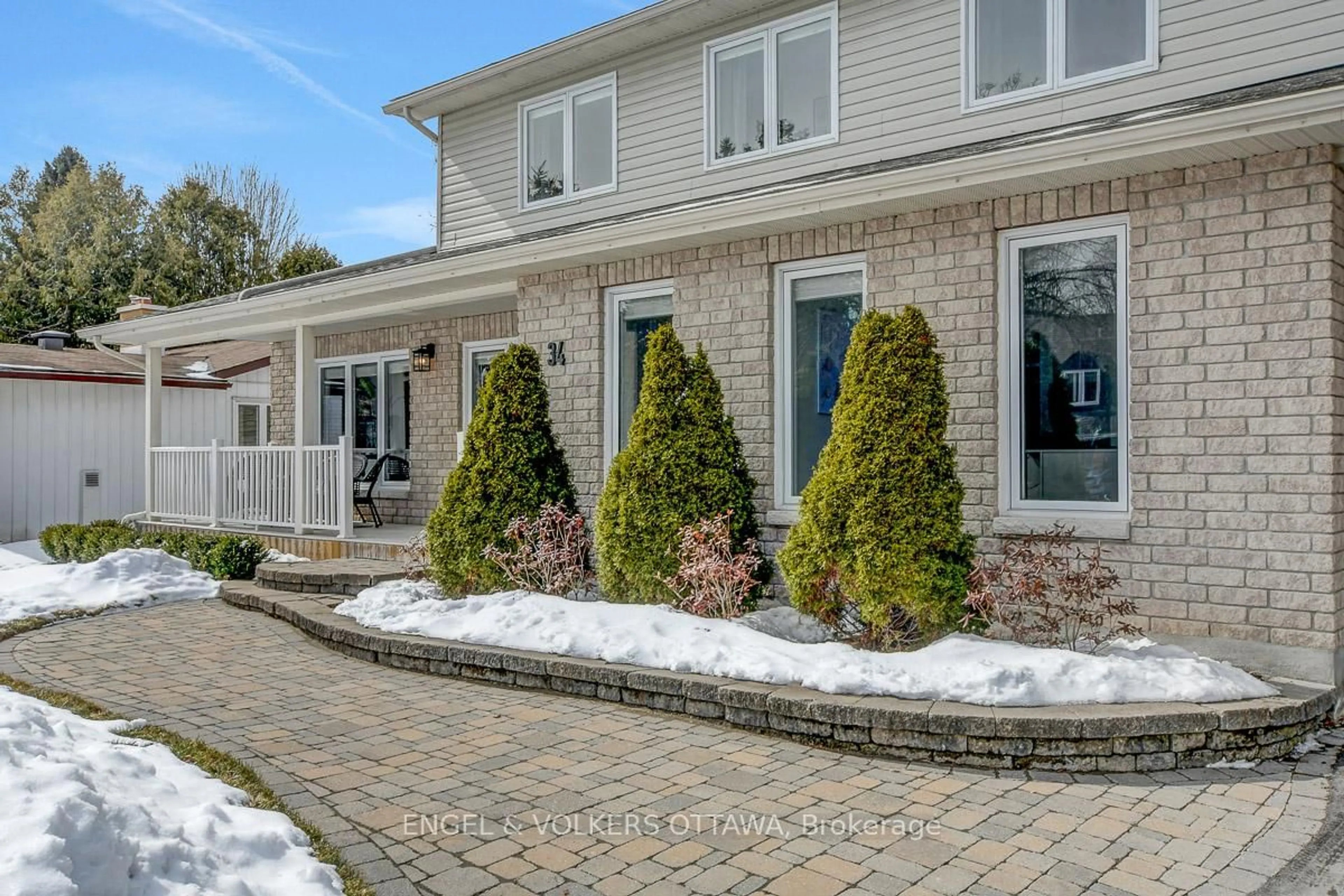 Home with brick exterior material, street for 34 Sioux Cres, Ottawa Ontario K2H 7E5
