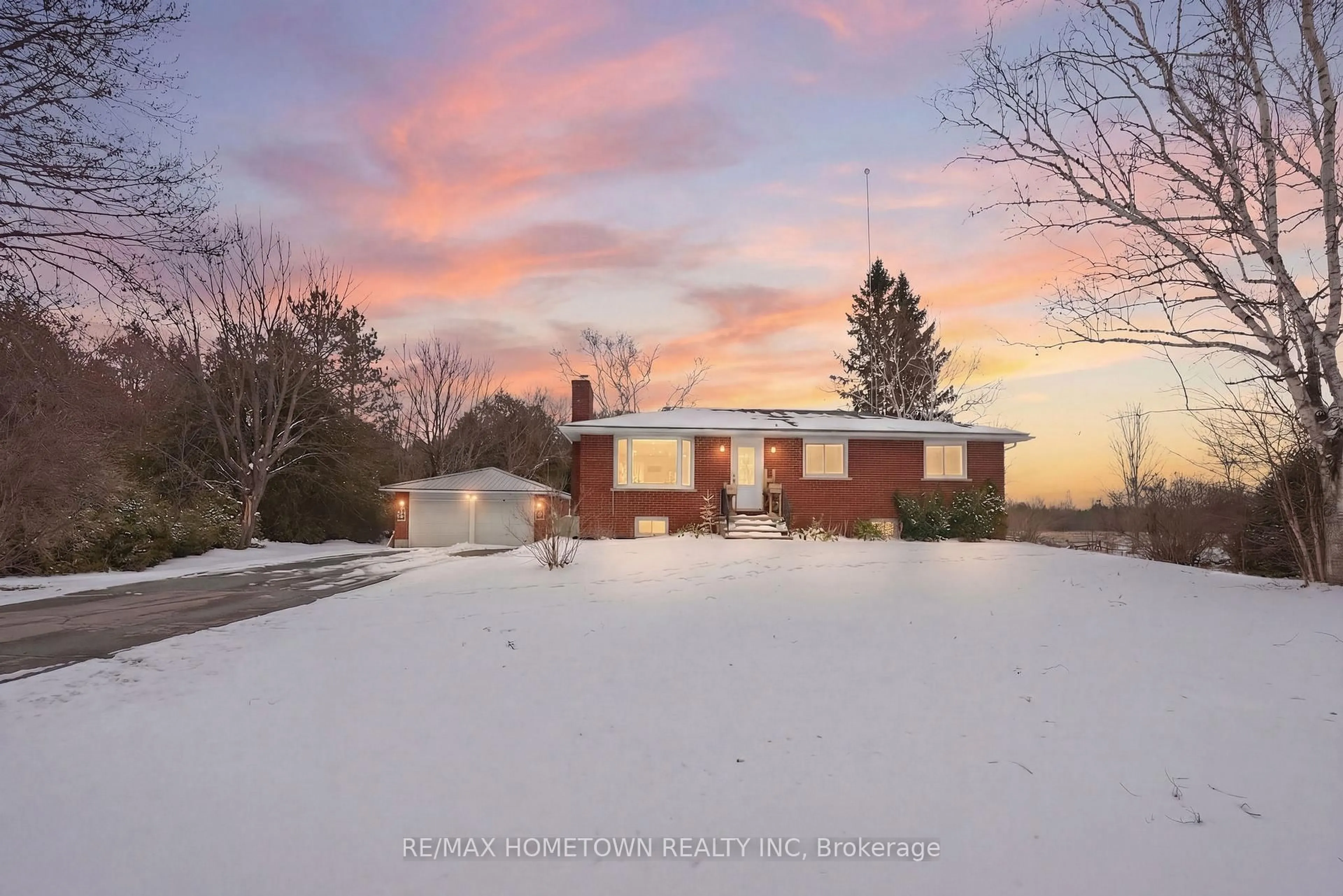 A pic from outside/outdoor area/front of a property/back of a property/a pic from drone, street for 11437 County Road 7 Rd, Elizabethtown-Kitley Ontario K0G 1R0