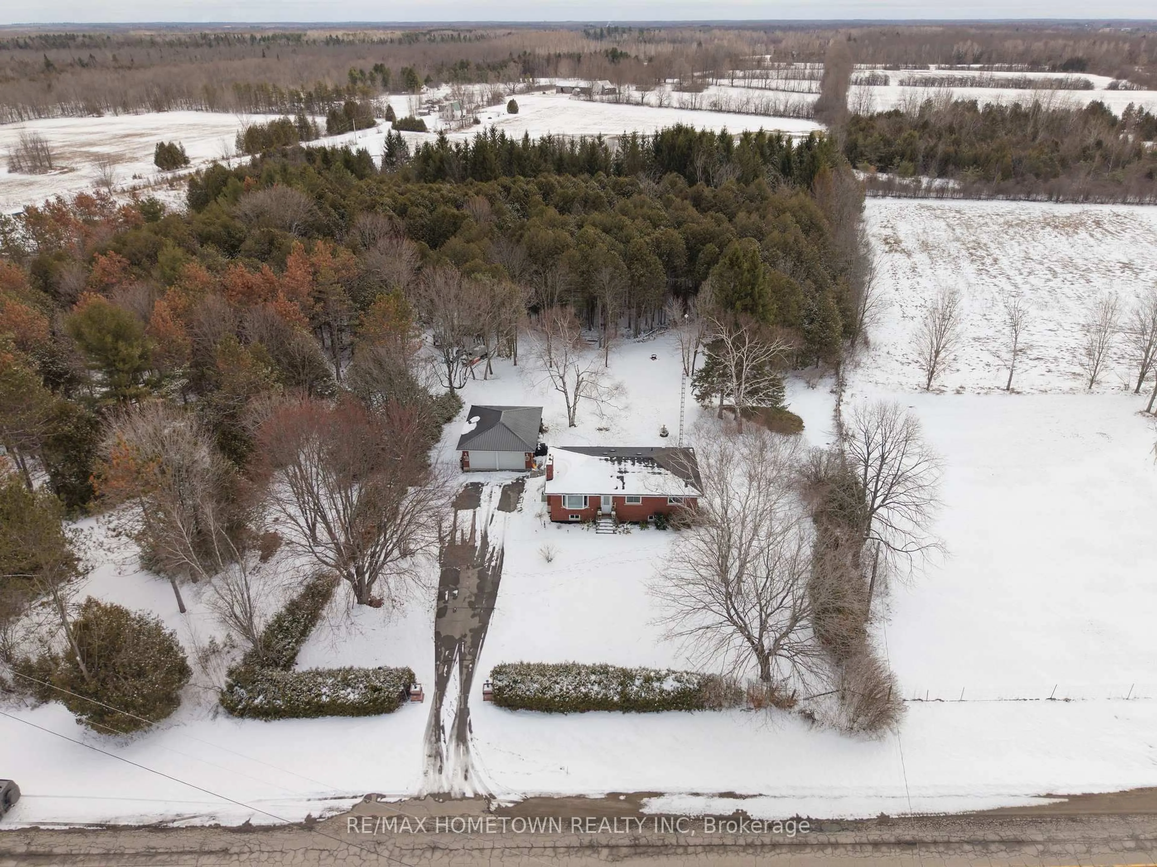 A pic from outside/outdoor area/front of a property/back of a property/a pic from drone, unknown for 11437 County Road 7 Rd, Elizabethtown-Kitley Ontario K0G 1R0