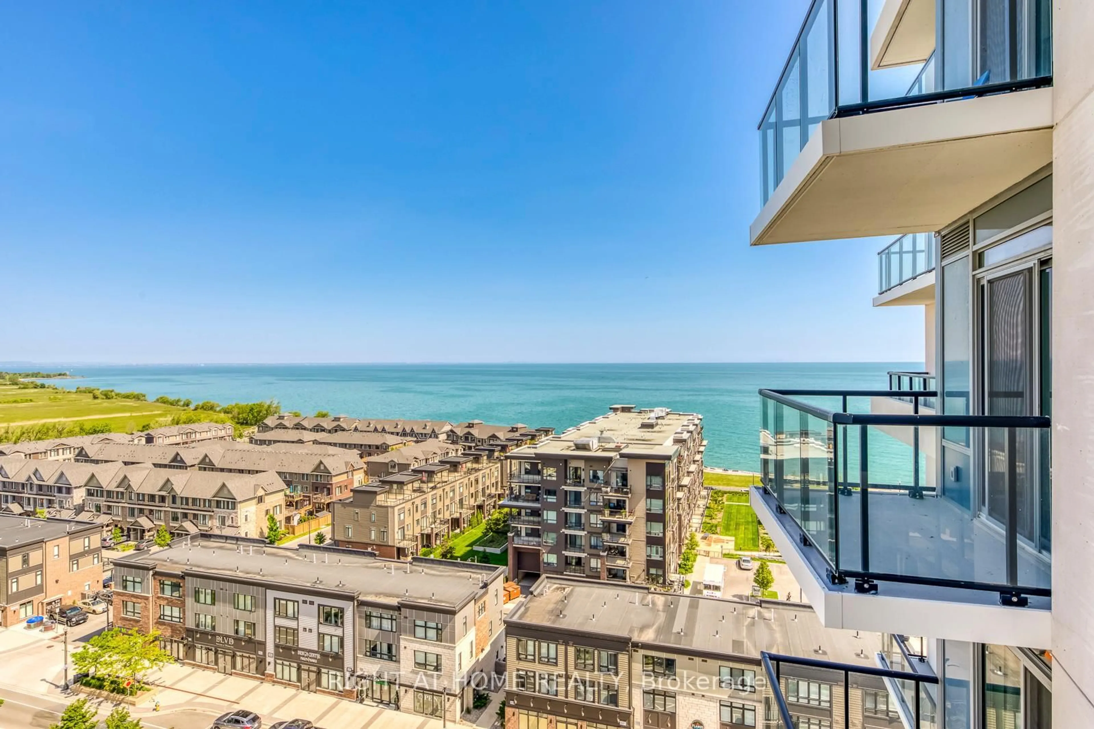 Balcony in the apartment, city buildings view from balcony for 385 Winston Rd #1103, Grimsby Ontario L3M 0J3