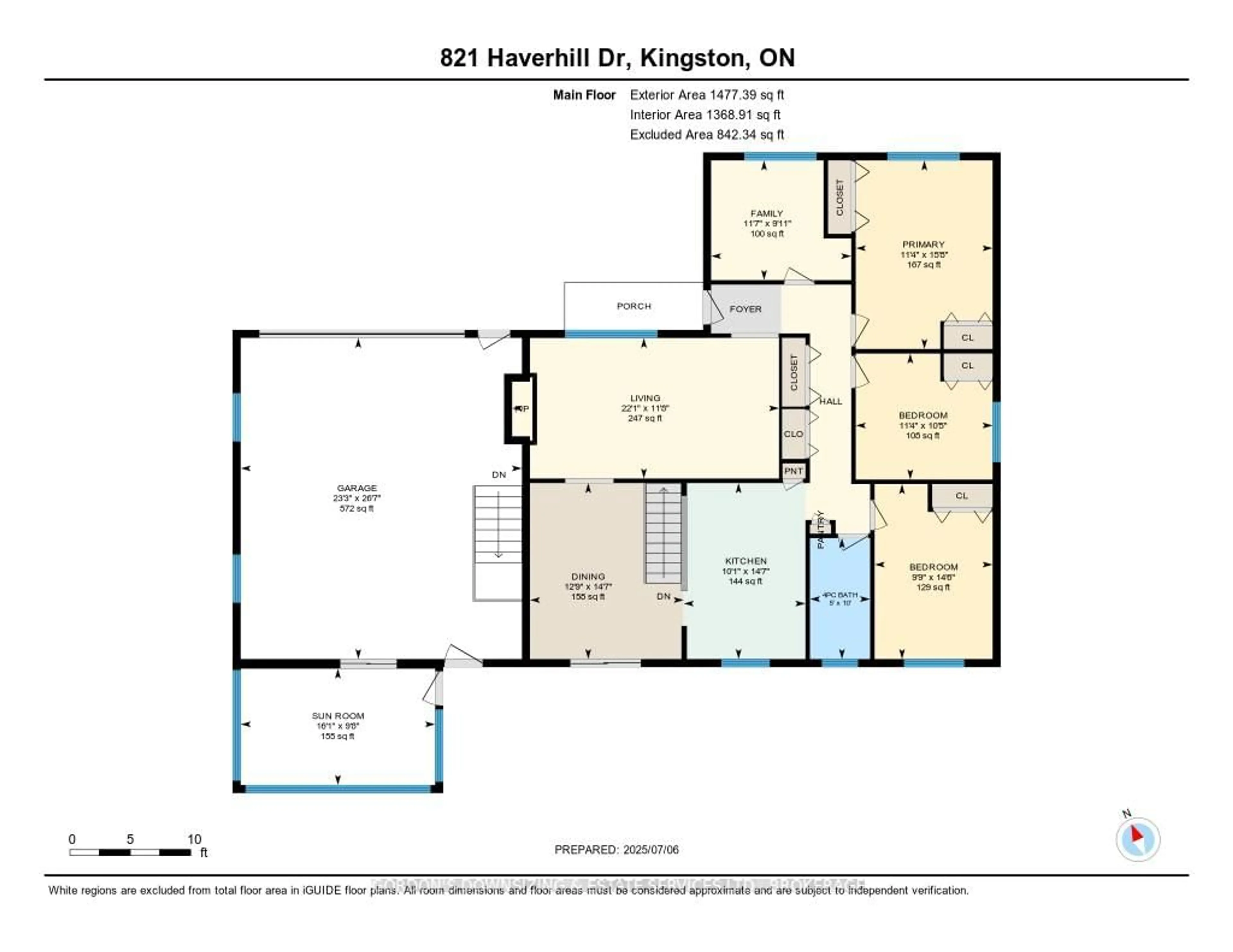 Floor plan for 821 Haverhill Dr, Kingston Ontario K7M 4V1