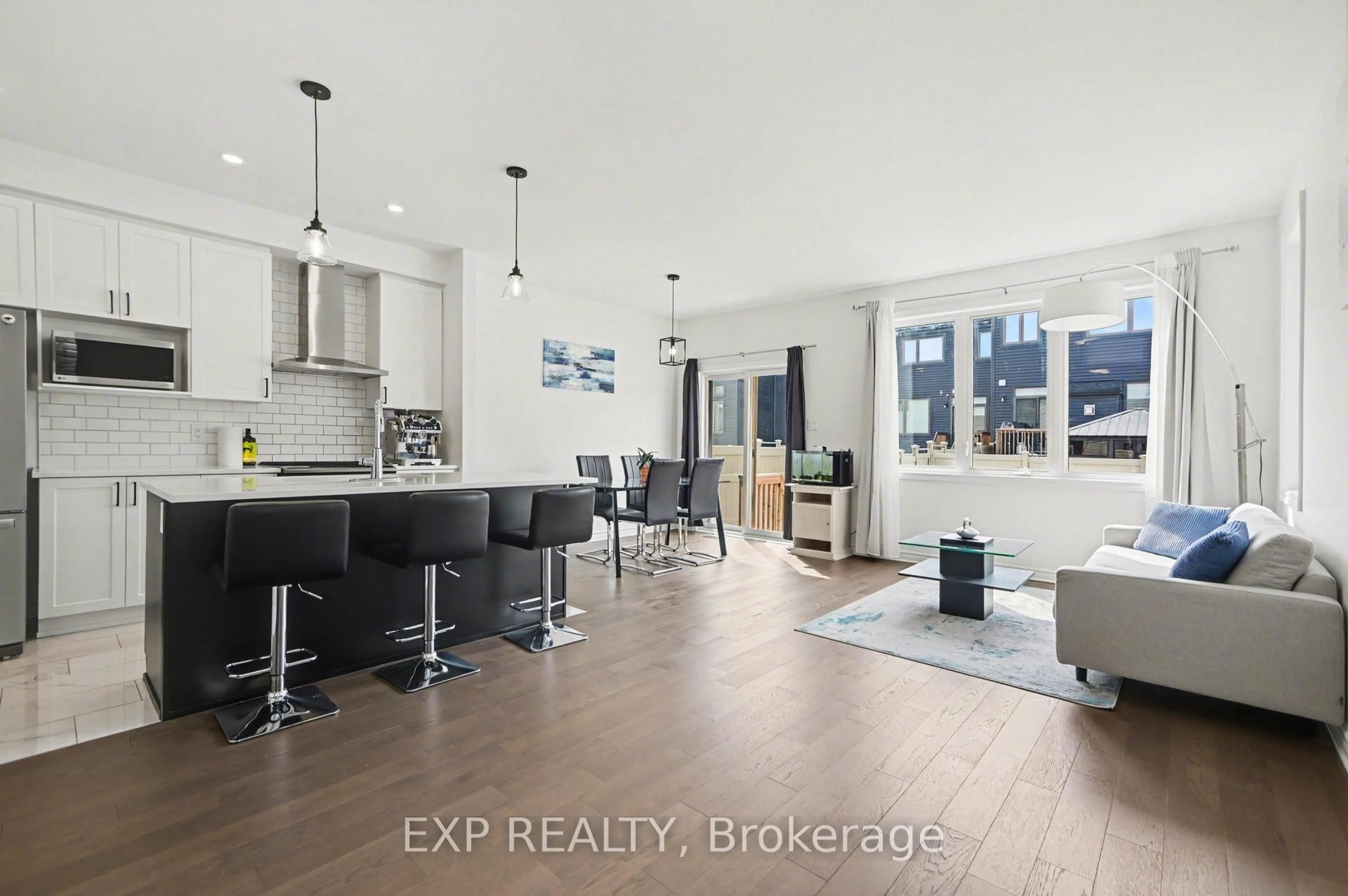 Open concept kitchen, ceramic/tile floor for 78 Rallidale St, Ottawa Ontario K1X 0G7