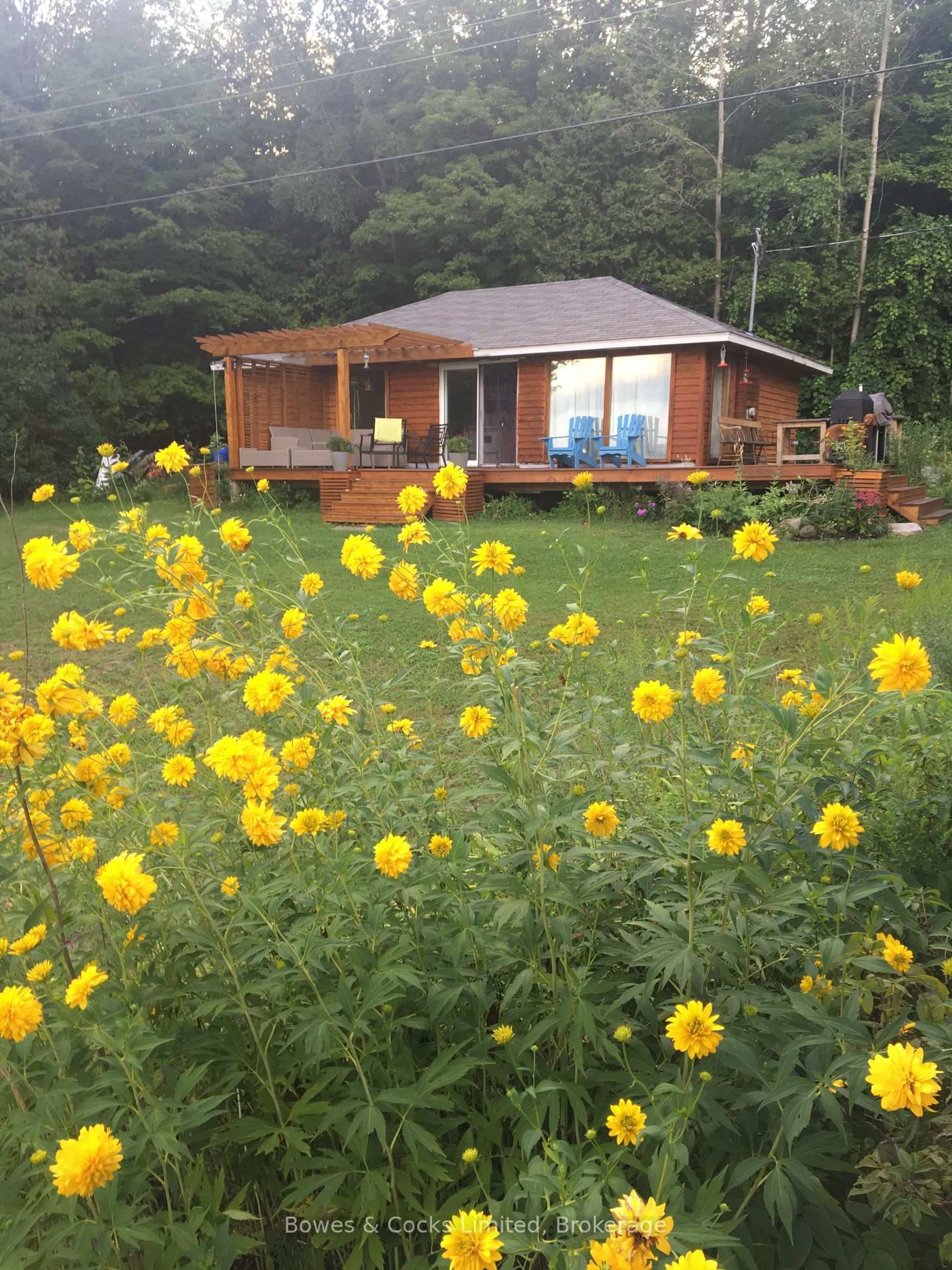 A pic from outside/outdoor area/front of a property/back of a property/a pic from drone, mountain view for 1022 Hummingbird Lane, Arden Ontario K0H 1B0