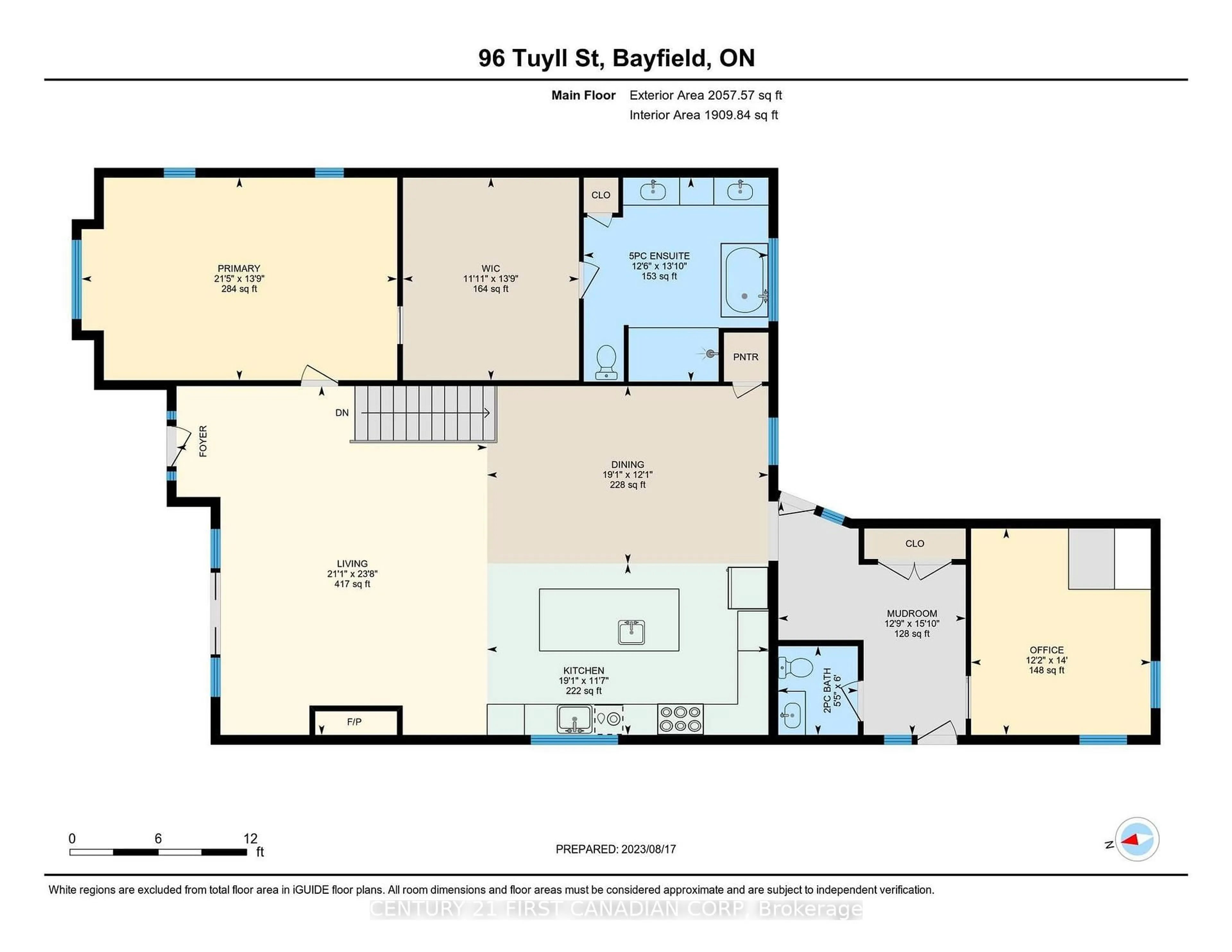 Floor plan for 96 Tuyll St, Bluewater Ontario N0M 1G0