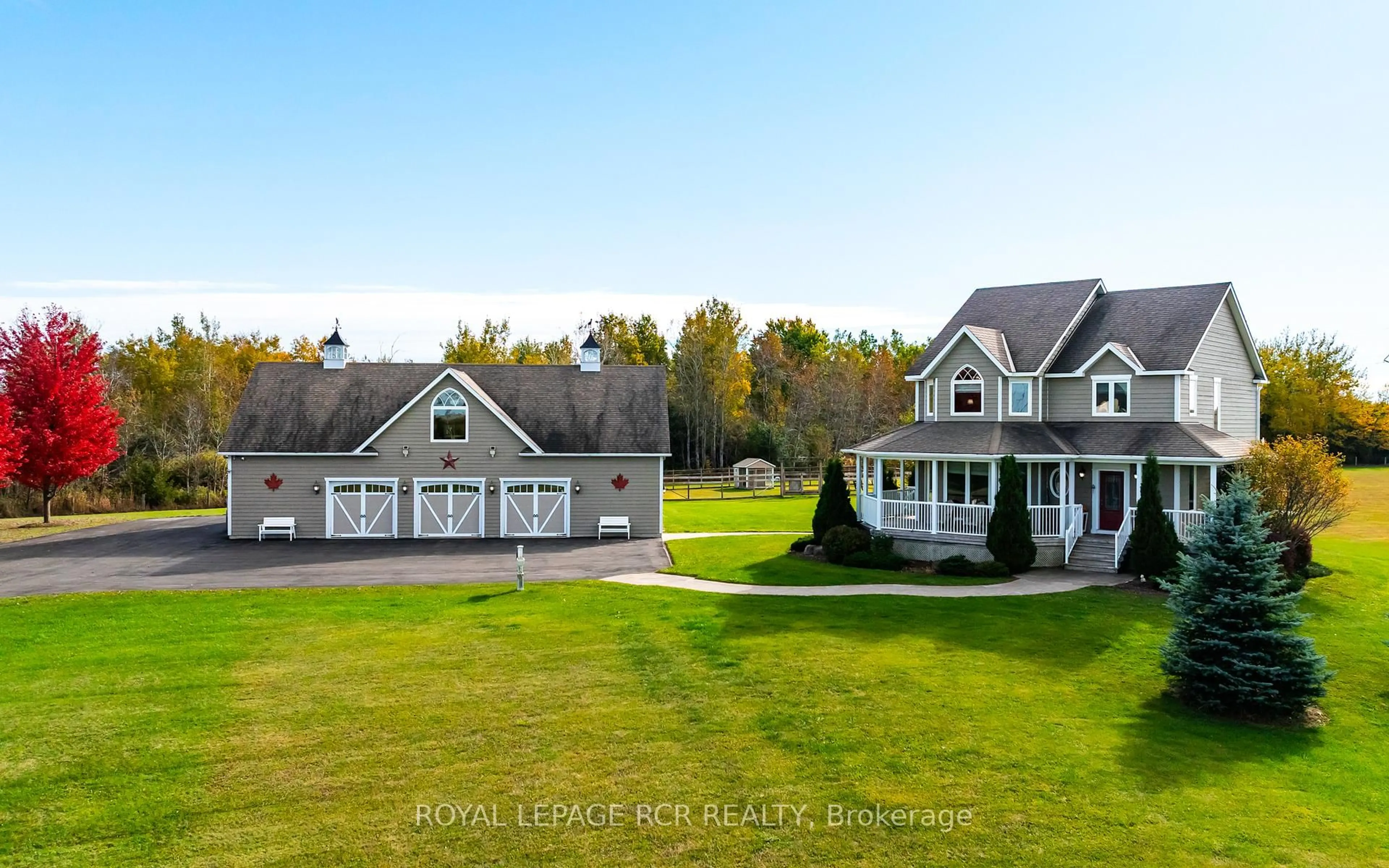 A pic from outside/outdoor area/front of a property/back of a property/a pic from drone, unknown for 473516 County Rd 11, Amaranth Ontario L9W 0R3