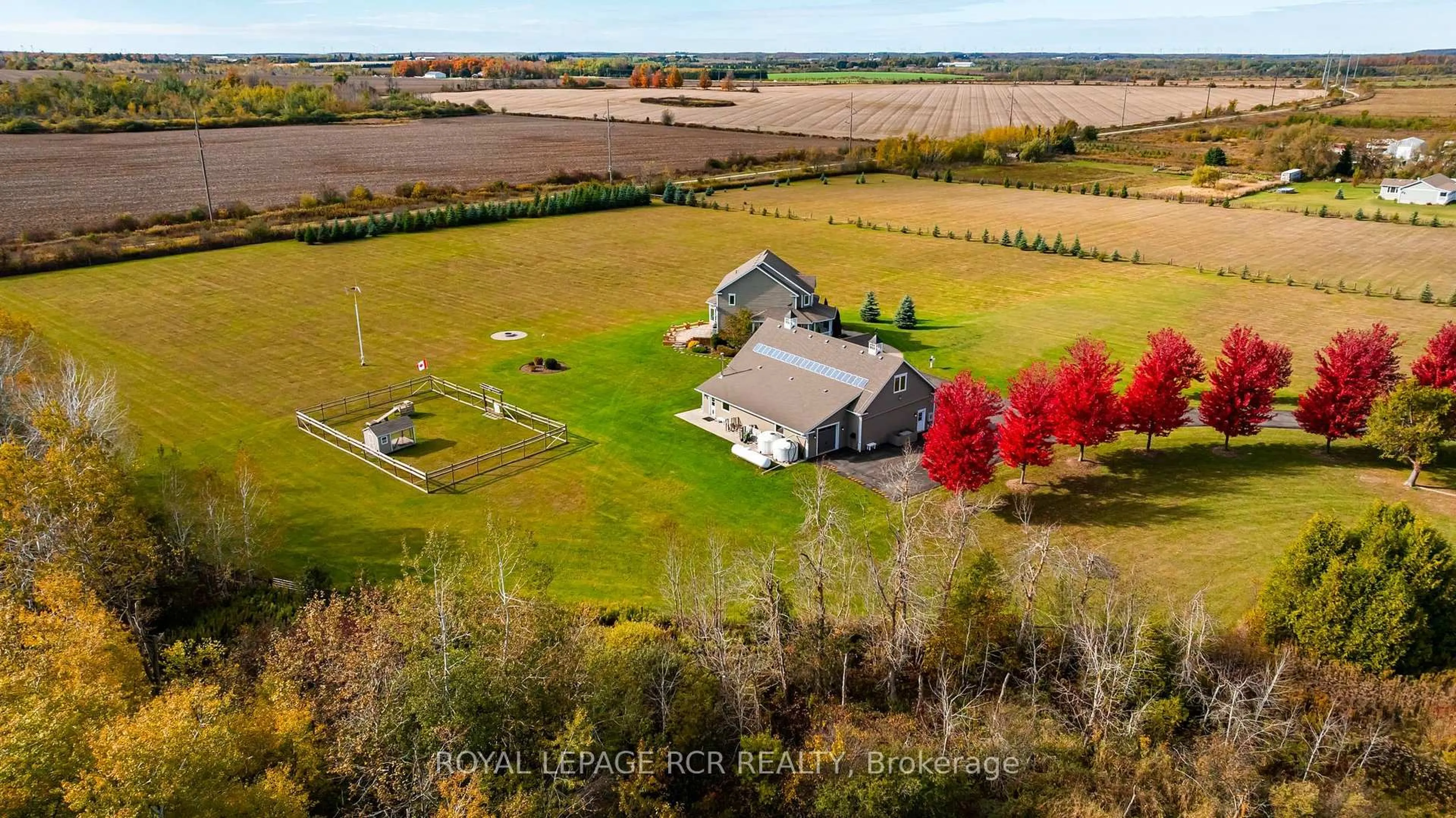 A pic from outside/outdoor area/front of a property/back of a property/a pic from drone, unknown for 473516 County Rd 11, Amaranth Ontario L9W 0R3