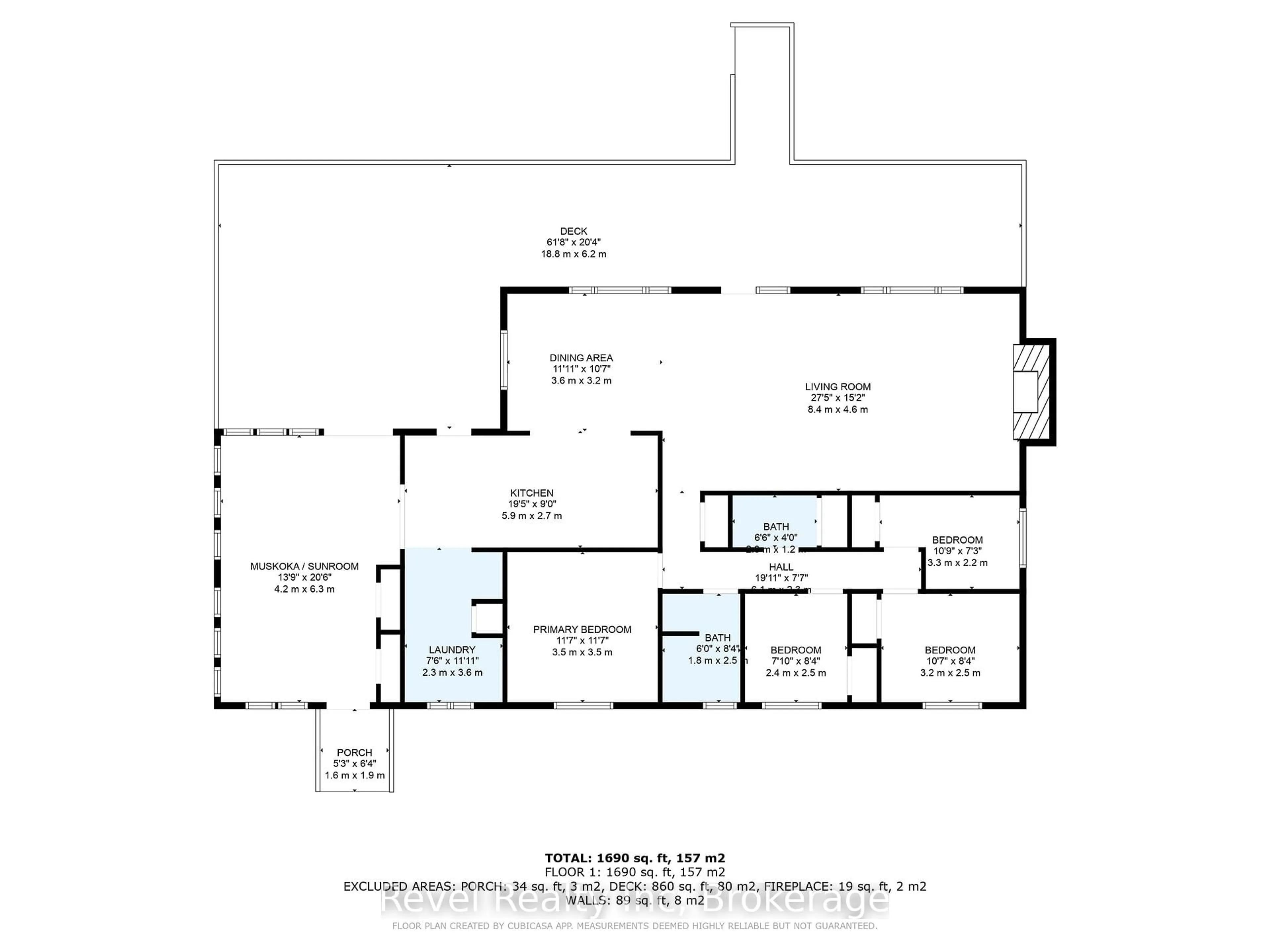 Floor plan for 1022 Bird Lake Cres, Bracebridge Ontario P1L 1X1