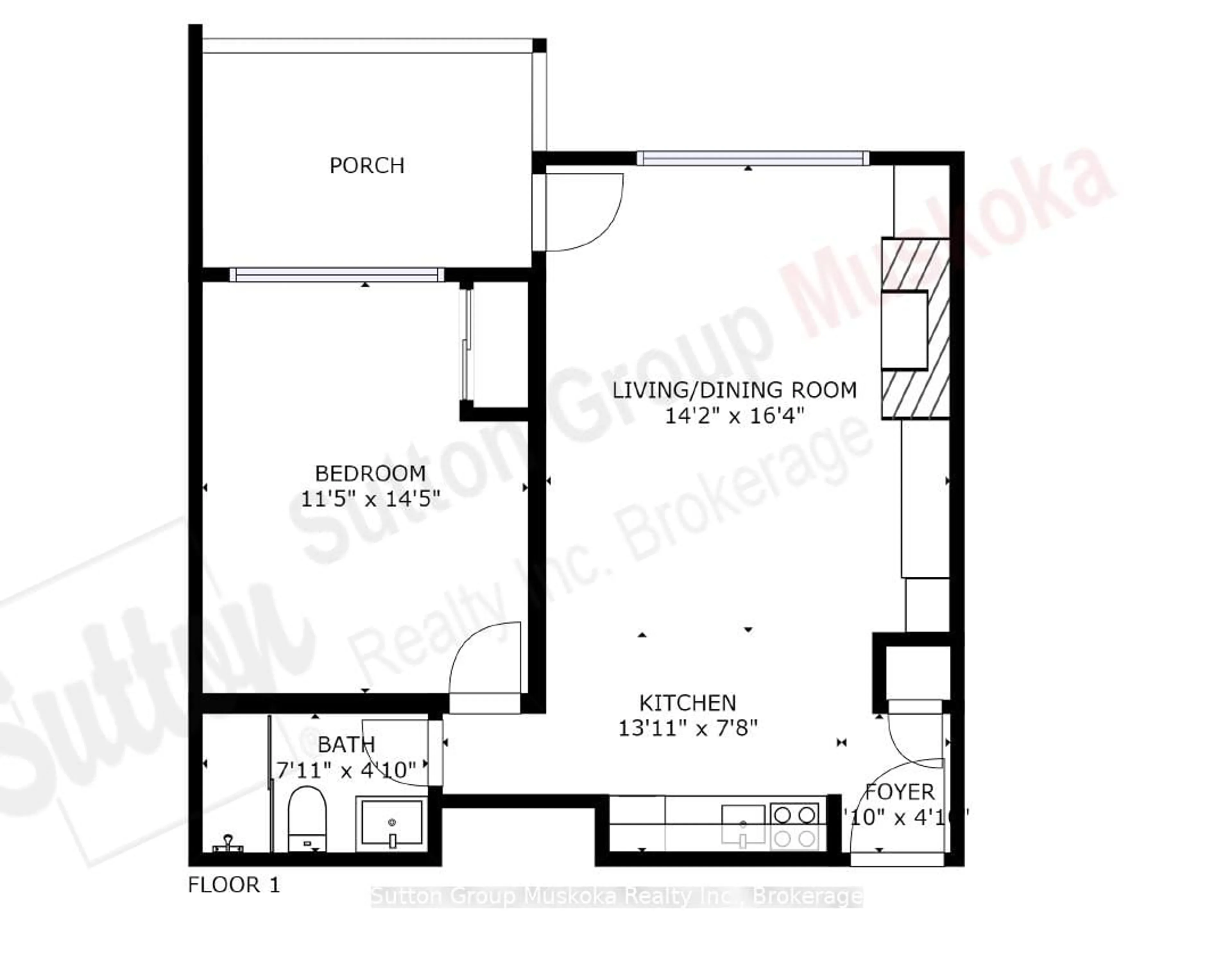Floor plan for 1235 Deerhurst Dr #52-305, Huntsville Ontario P1H 2E8