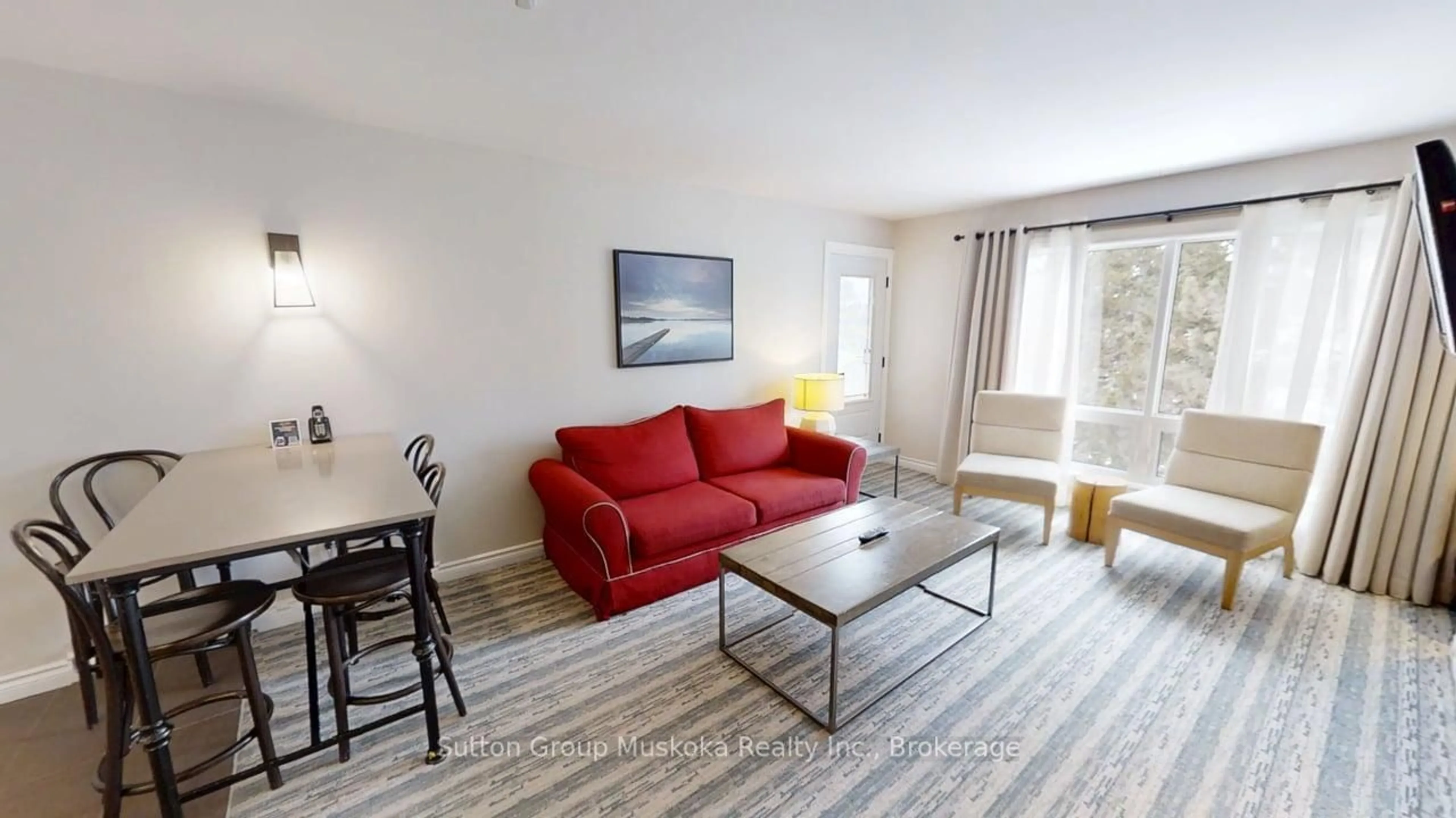 Living room with furniture, unknown for 1235 Deerhurst Dr #52-305, Huntsville Ontario P1H 2E8