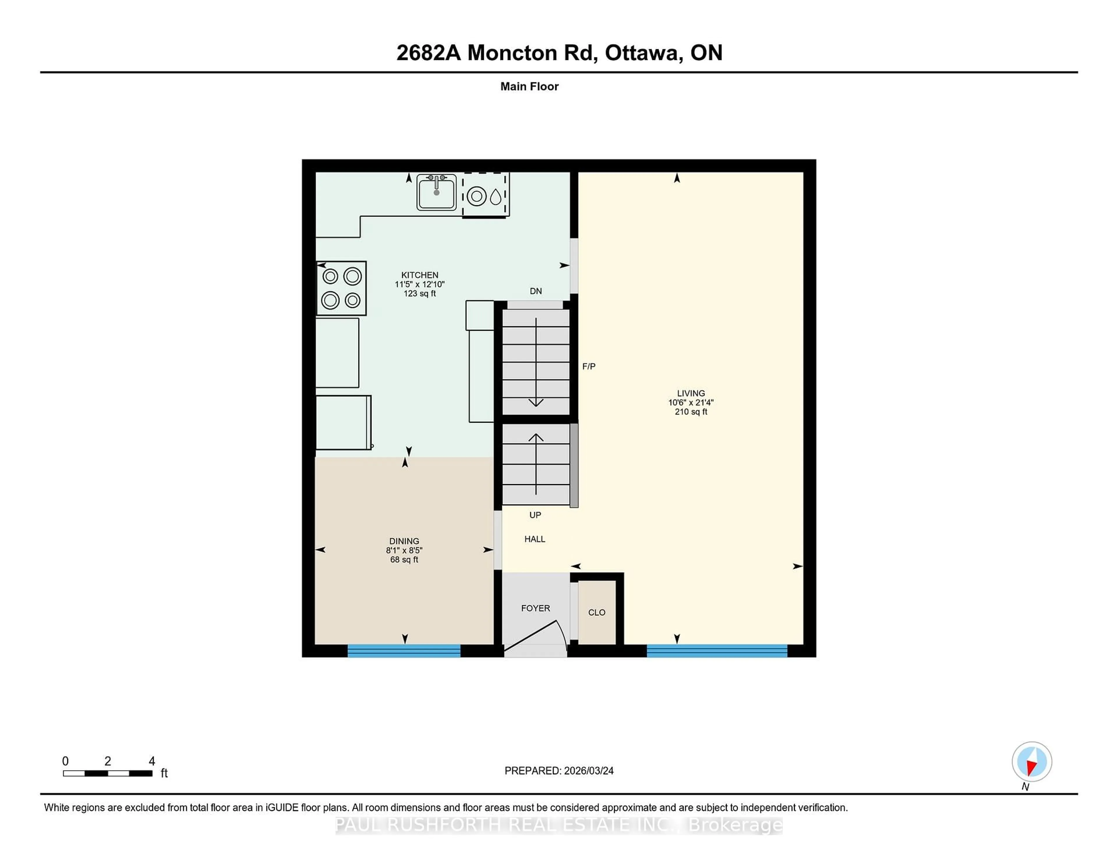 Floor plan for 2682A Moncton Rd, Ottawa Ontario K2B 7W1