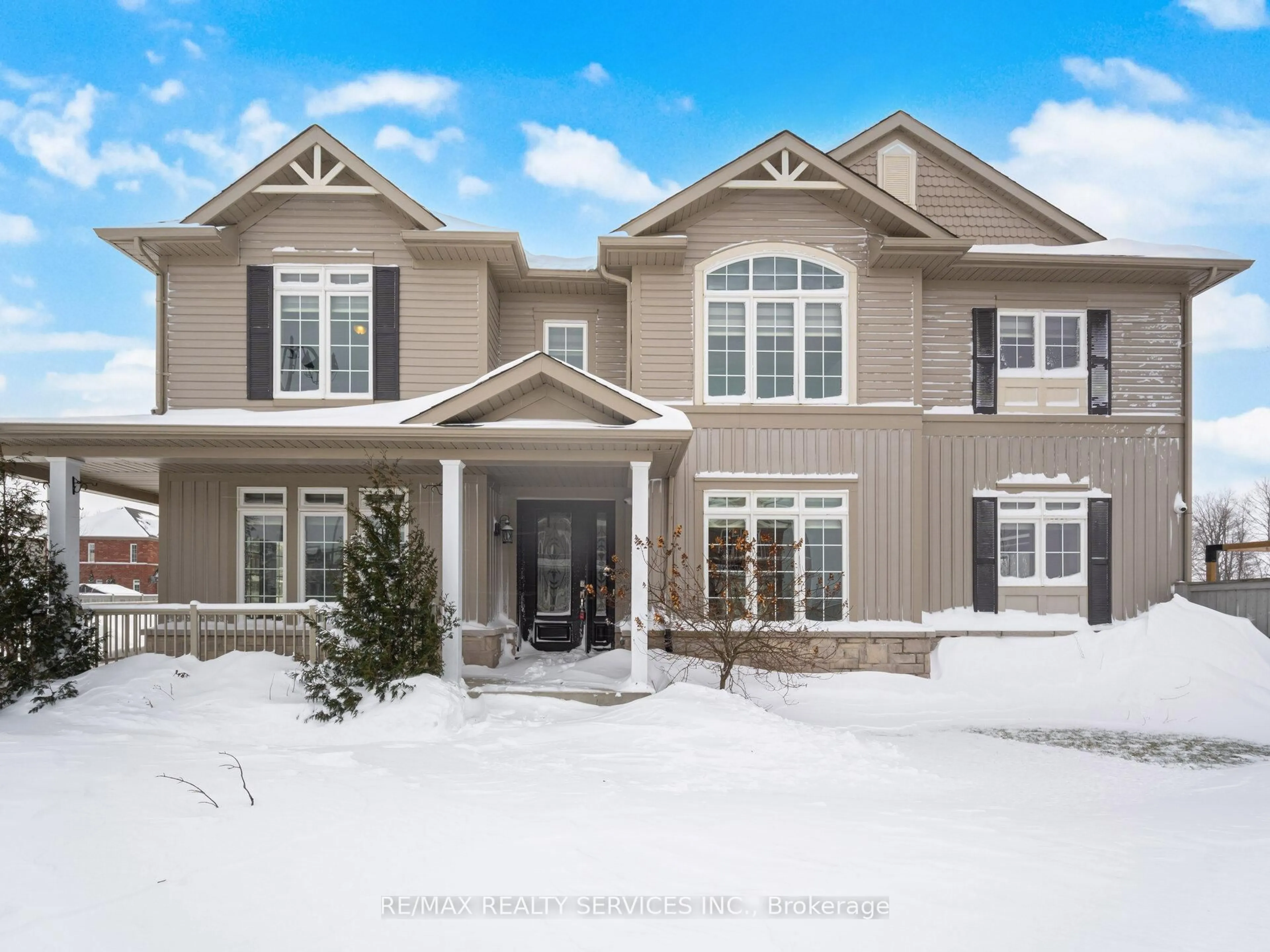 Home with brick exterior material, street for 173 Johnson Dr, Shelburne Ontario L9V 3V8