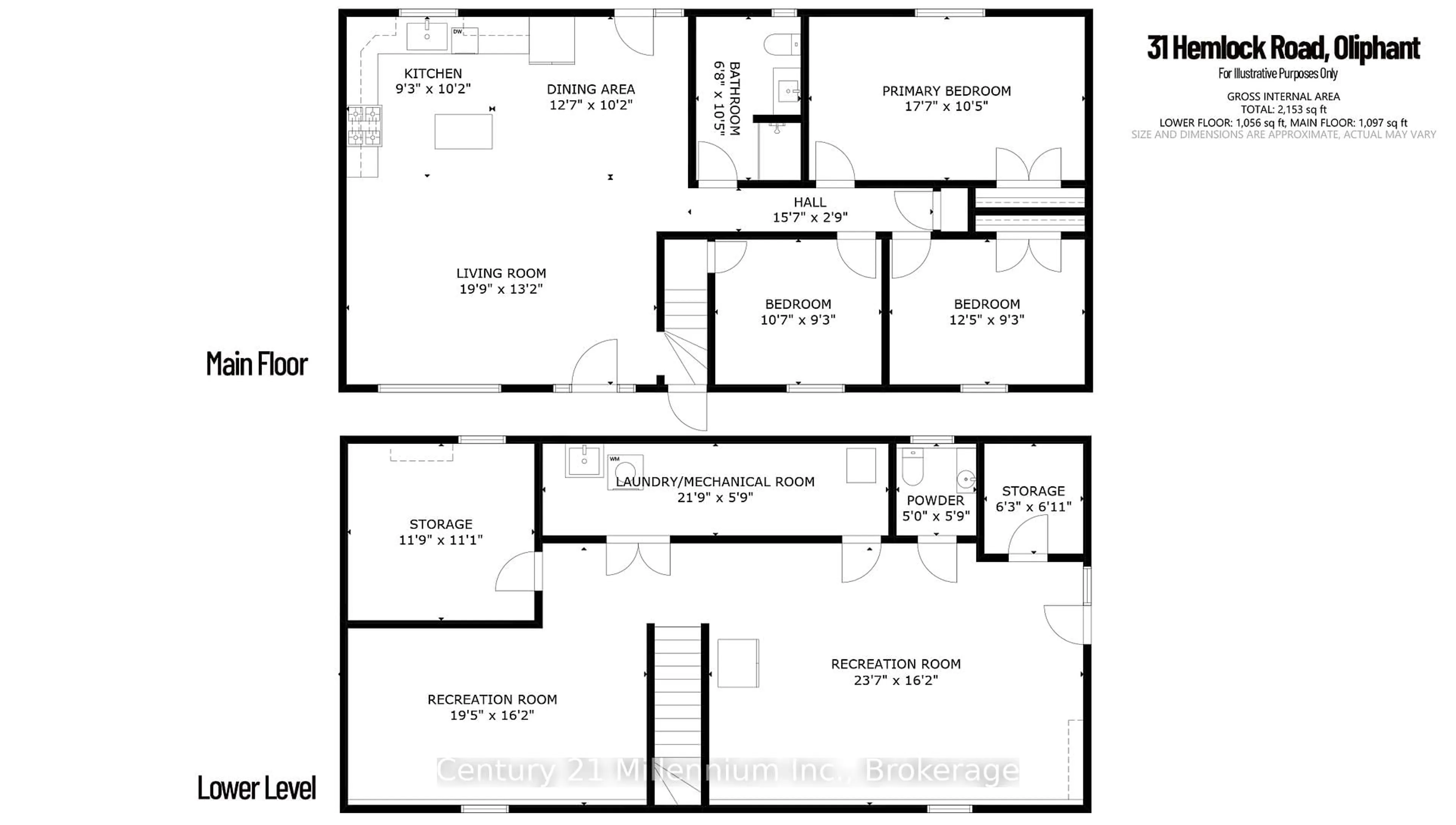 Floor plan for 31 Hemlock Rd, South Bruce Peninsula Ontario N0H 2T0