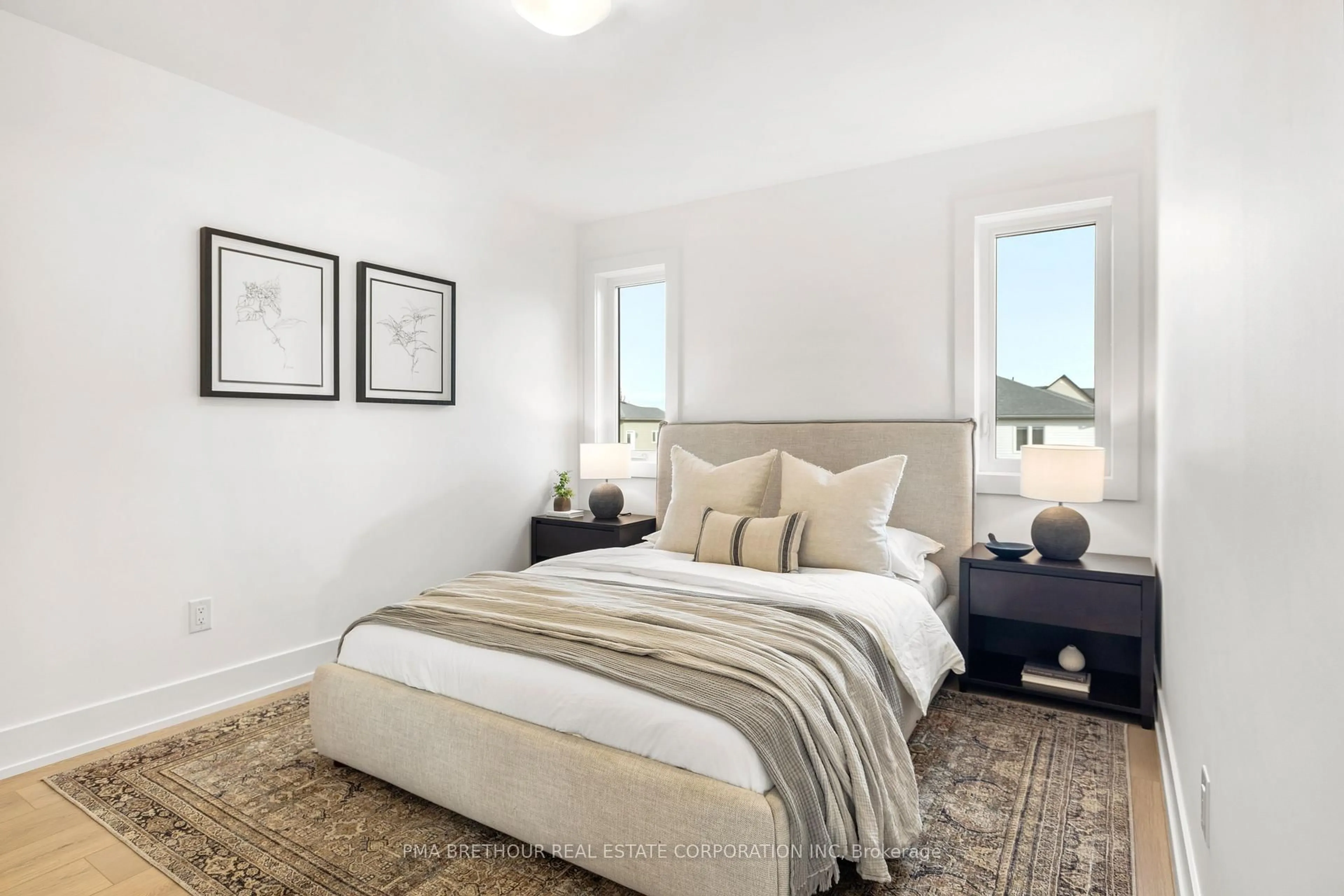 Bedroom with bed, carpet floor for 66 Doctor Agnes Craine Dr, Smiths Falls Ontario K7A 0B6