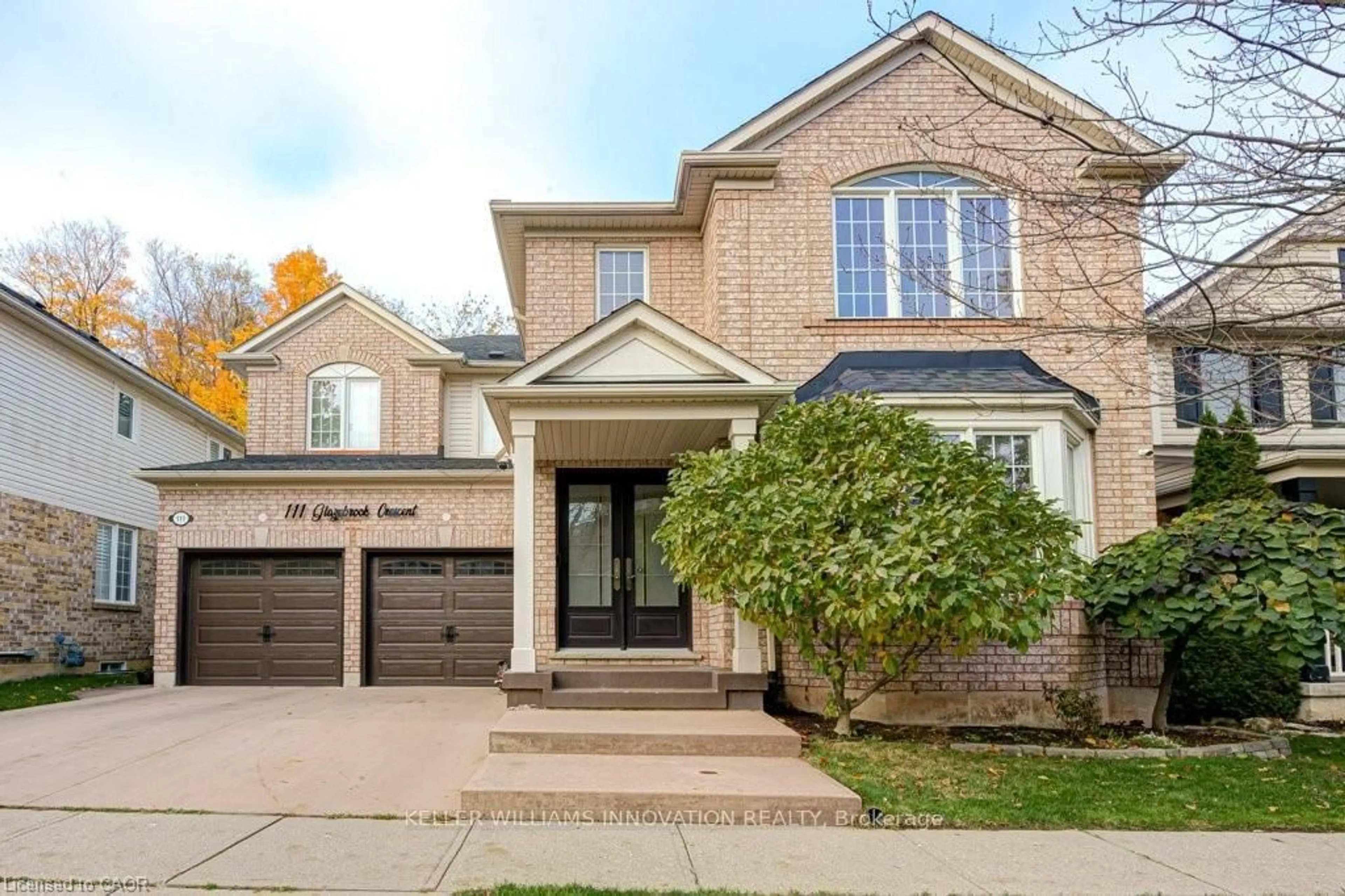 Home with brick exterior material, street for 111 Glazebrook Cres, Cambridge Ontario N1T 2H8