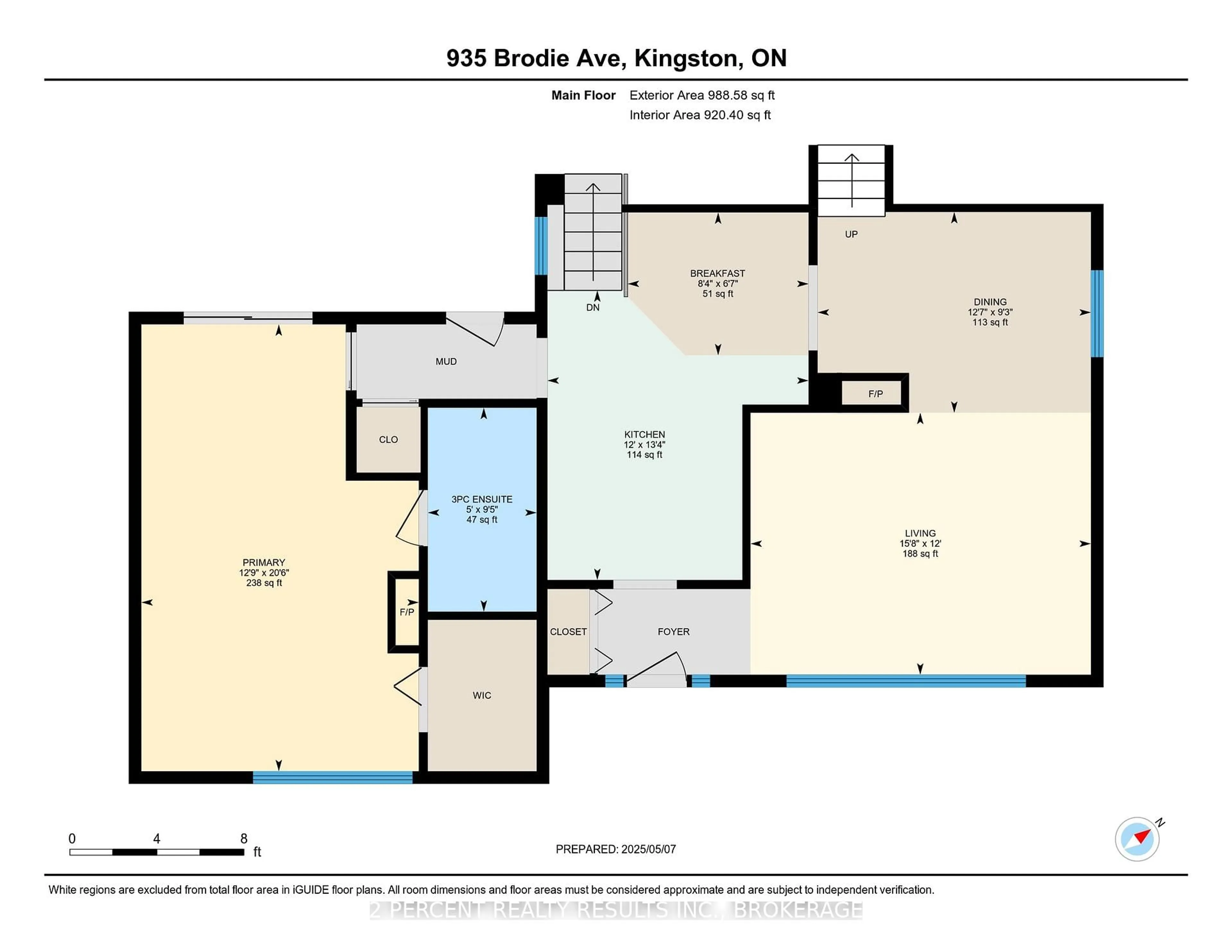 Floor plan for 935 Brodie Ave, Kingston Ontario K7M 4P8