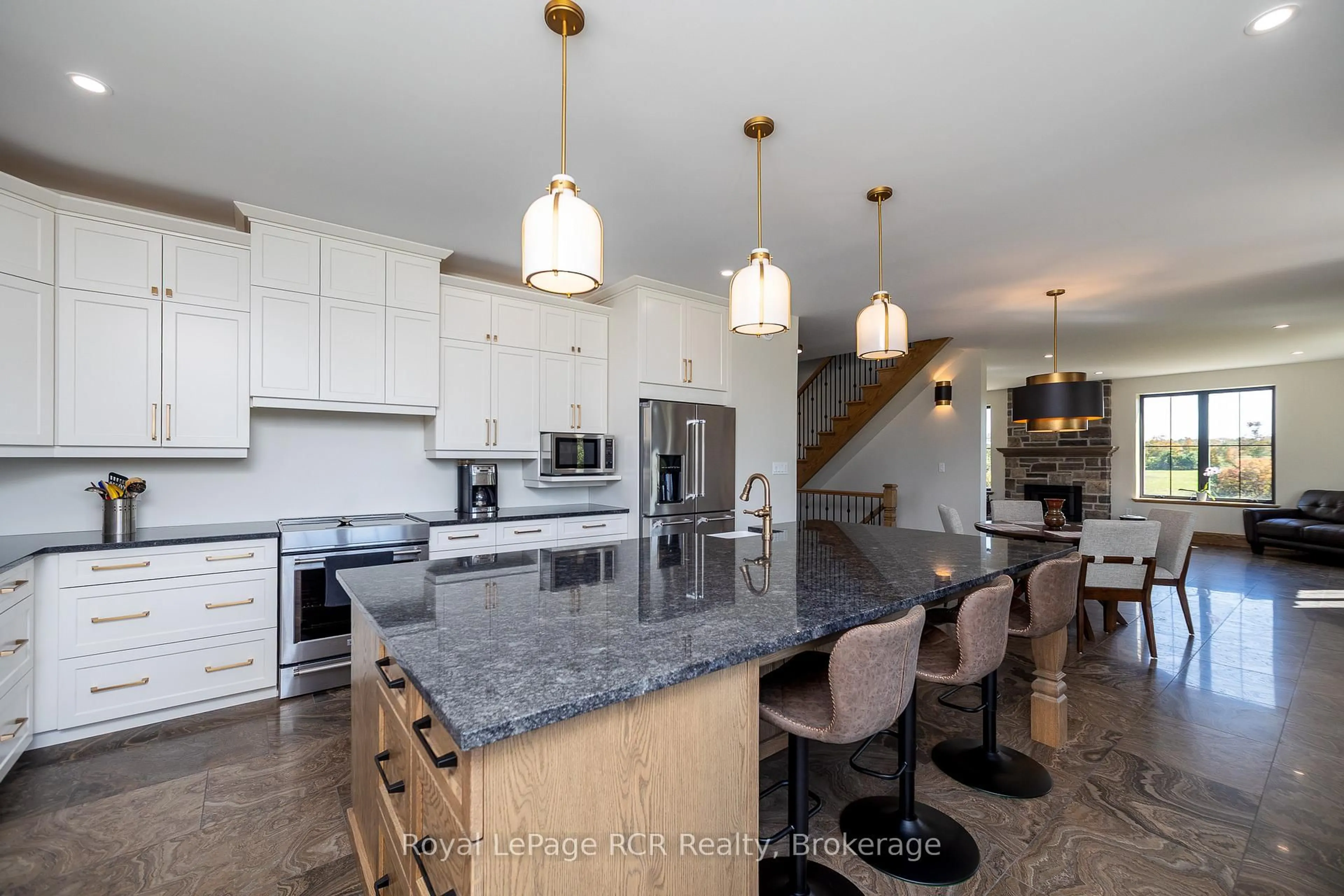 Open concept kitchen, ceramic/tile floor for 1037 Purple Valley Rd, South Bruce Peninsula Ontario N0H 1W0