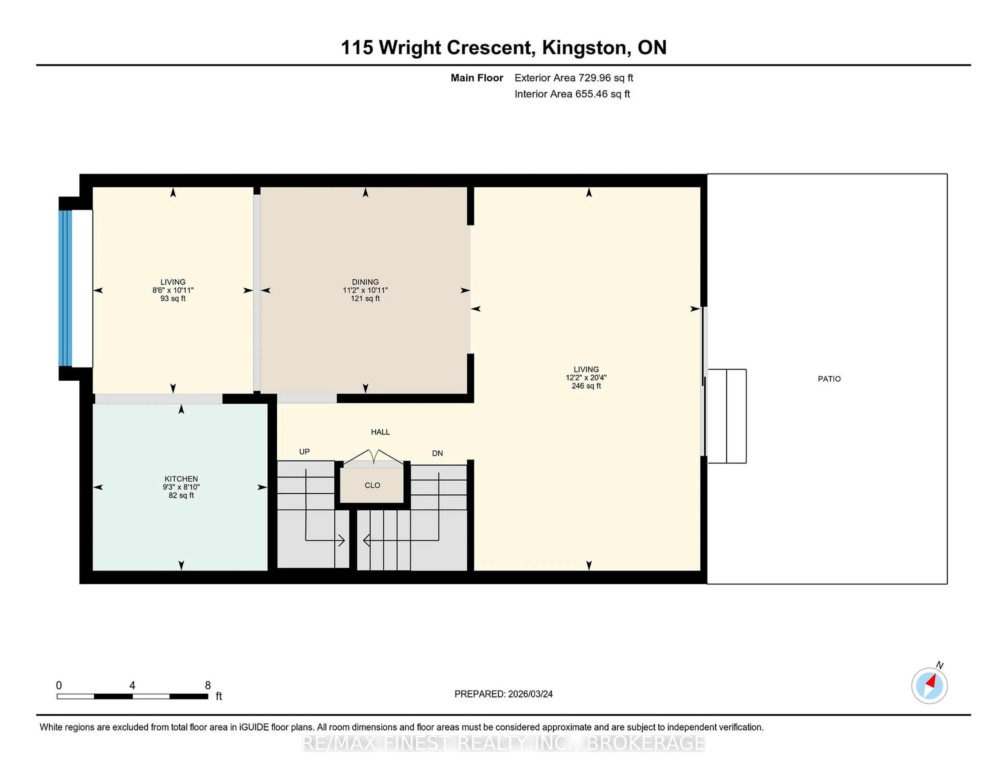 Floor plan for 115 Wright Cres #1, Kingston Ontario K7L 4T8