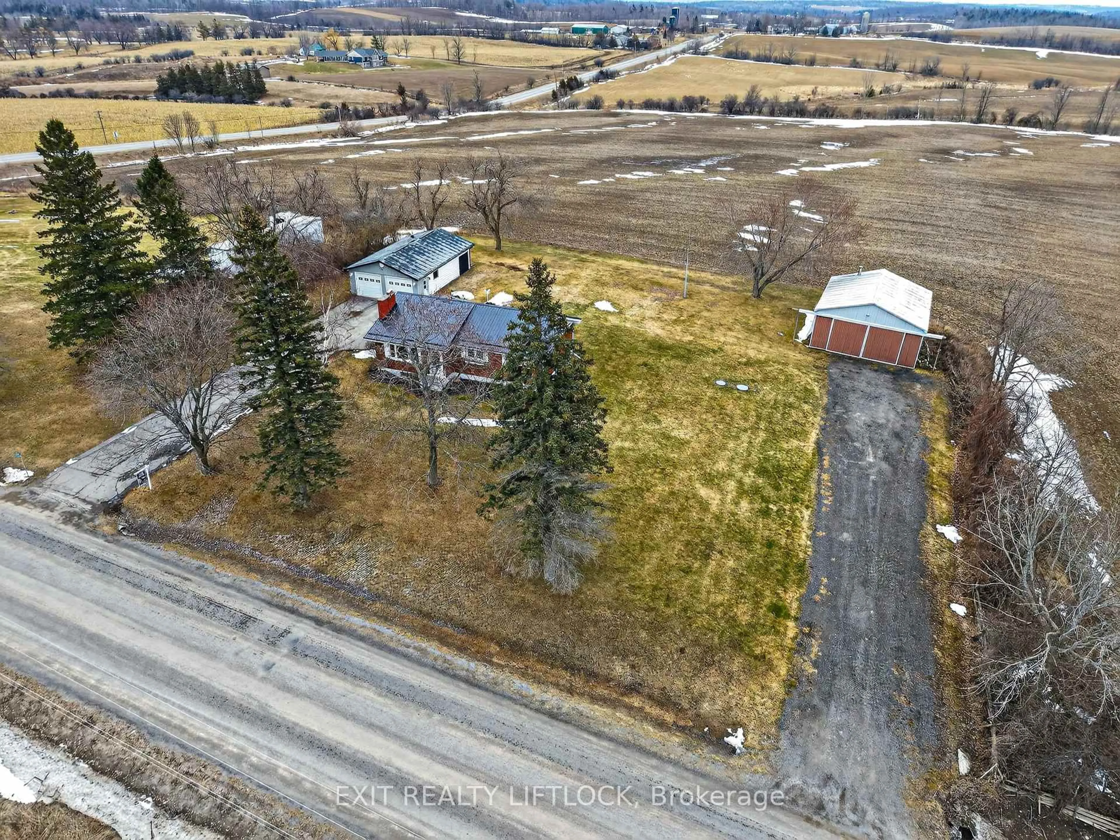 A pic from outside/outdoor area/front of a property/back of a property/a pic from drone, unknown for 2289 Base Line Rd, Otonabee-South Monaghan Ontario K9J 6X9