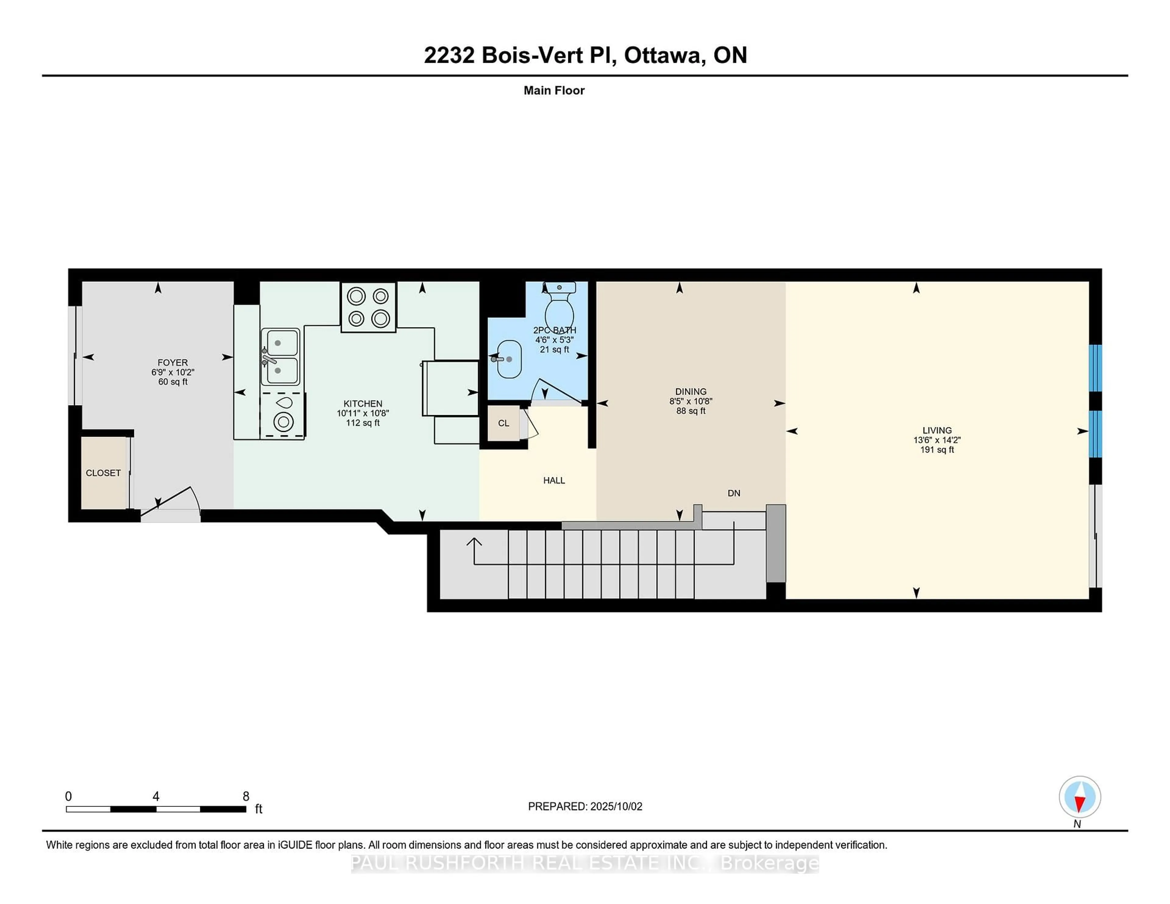 Floor plan for 2232 Bois Vert Pl, Ottawa Ontario K4A 4T7