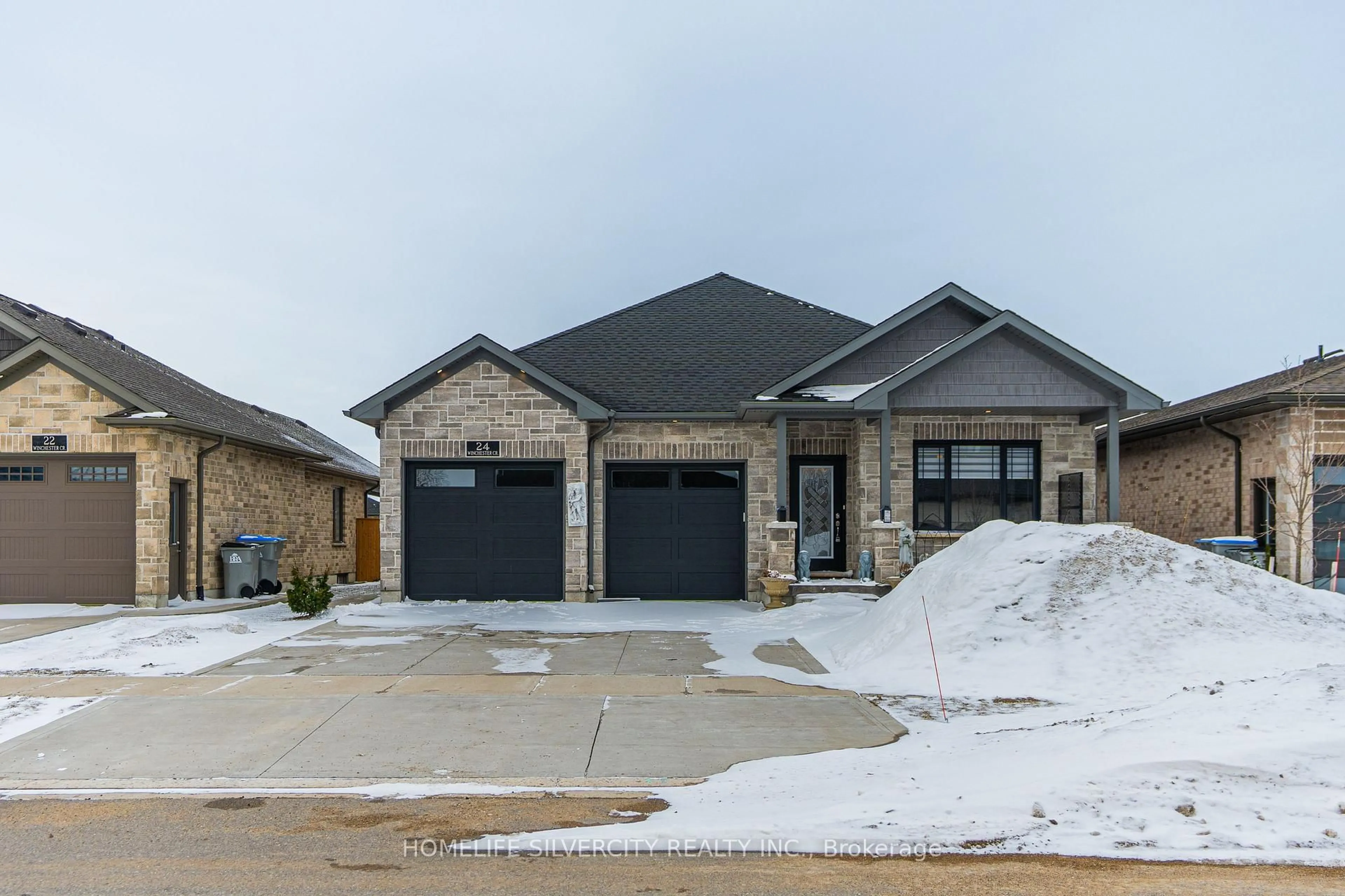 Home with brick exterior material, street for 24 Winchester Cres, North Perth Ontario N4W 0J8