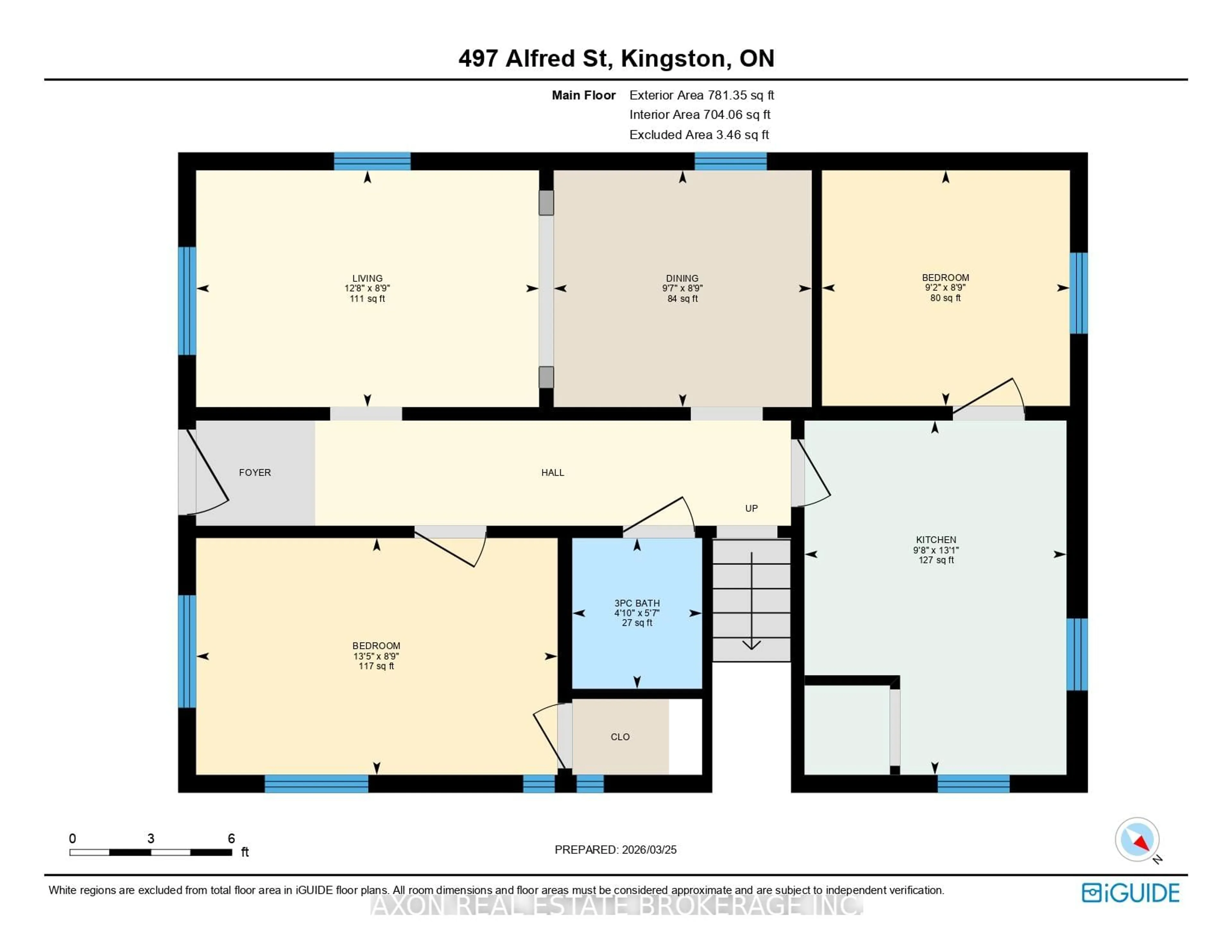 Floor plan for 497 Alfred St, Kingston Ontario K7K 4J4