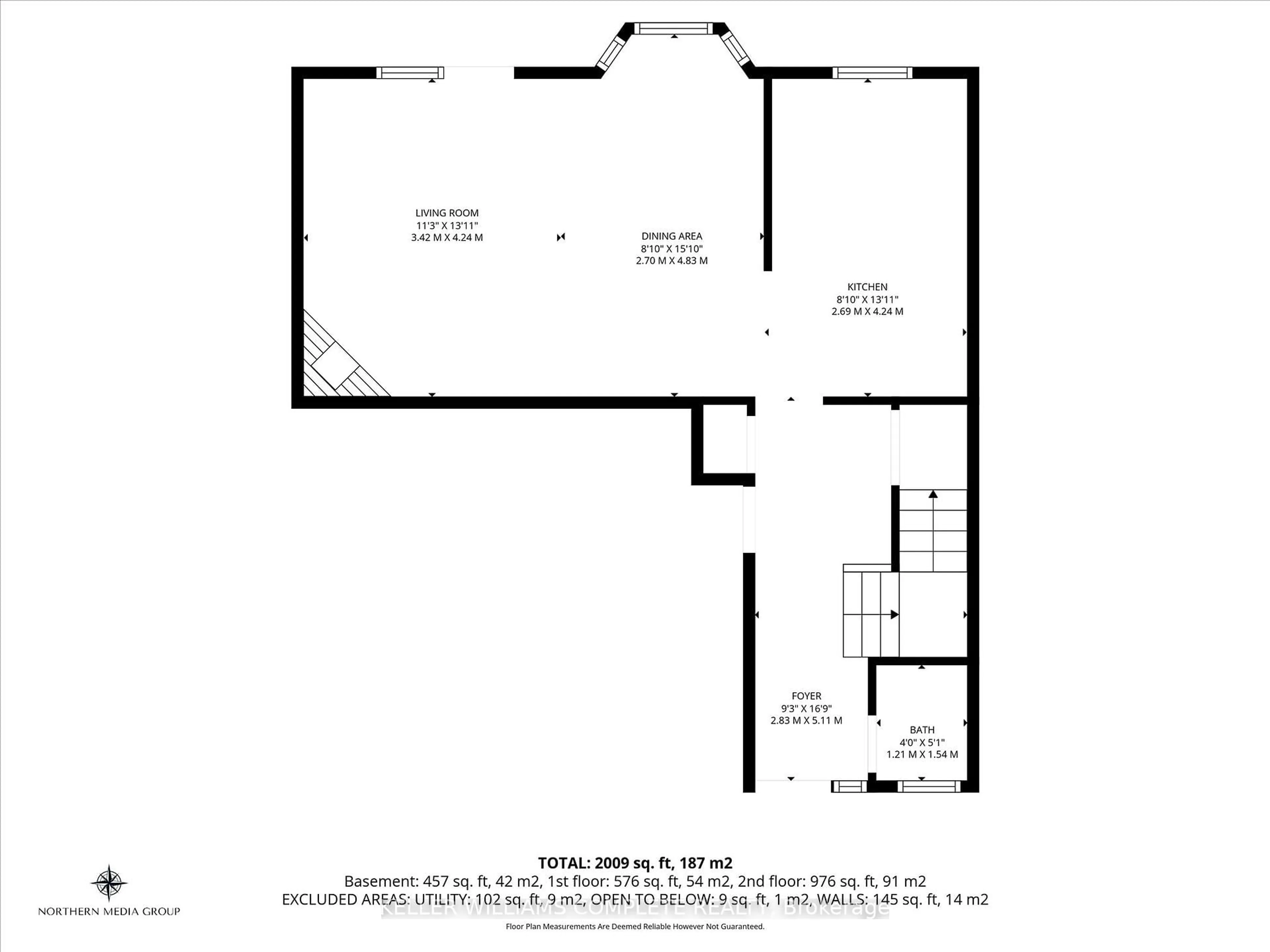 Floor plan for 230 Meadowbrook Dr #1, Hamilton Ontario L9G 4V2
