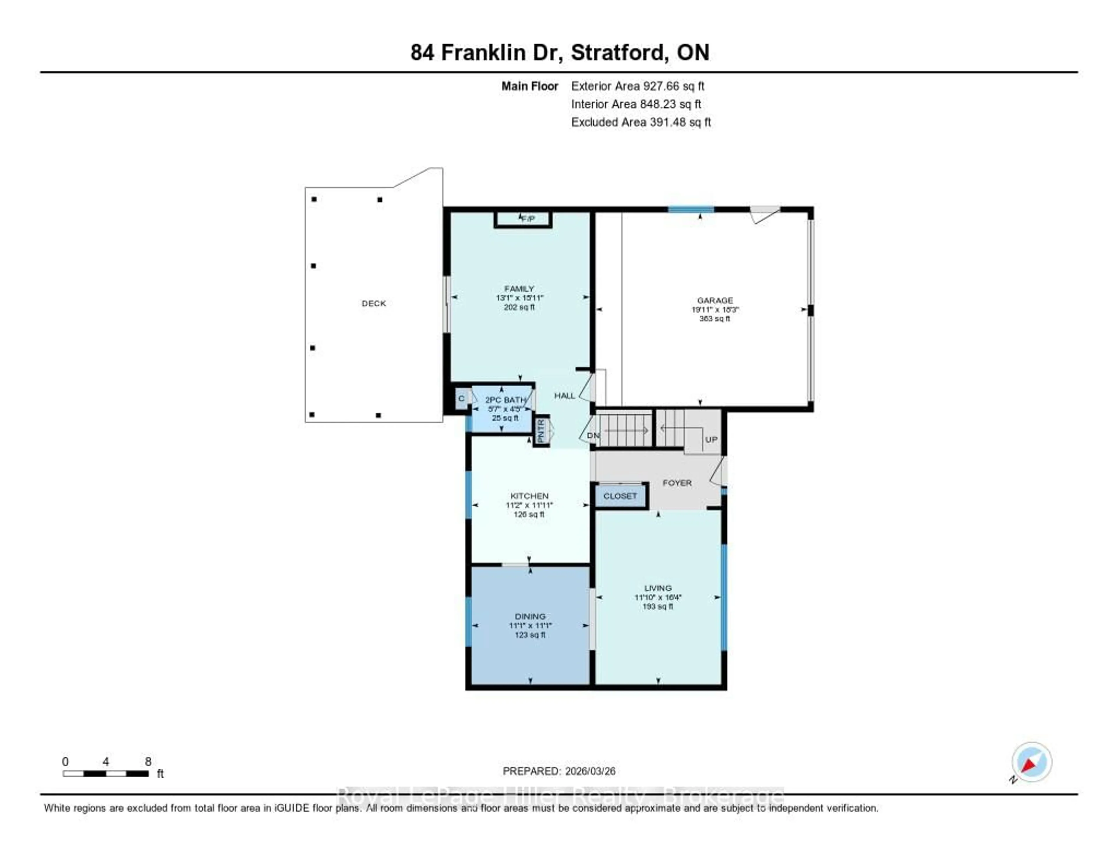 Floor plan for 84 Franklin Dr, Stratford Ontario N5A 7N6