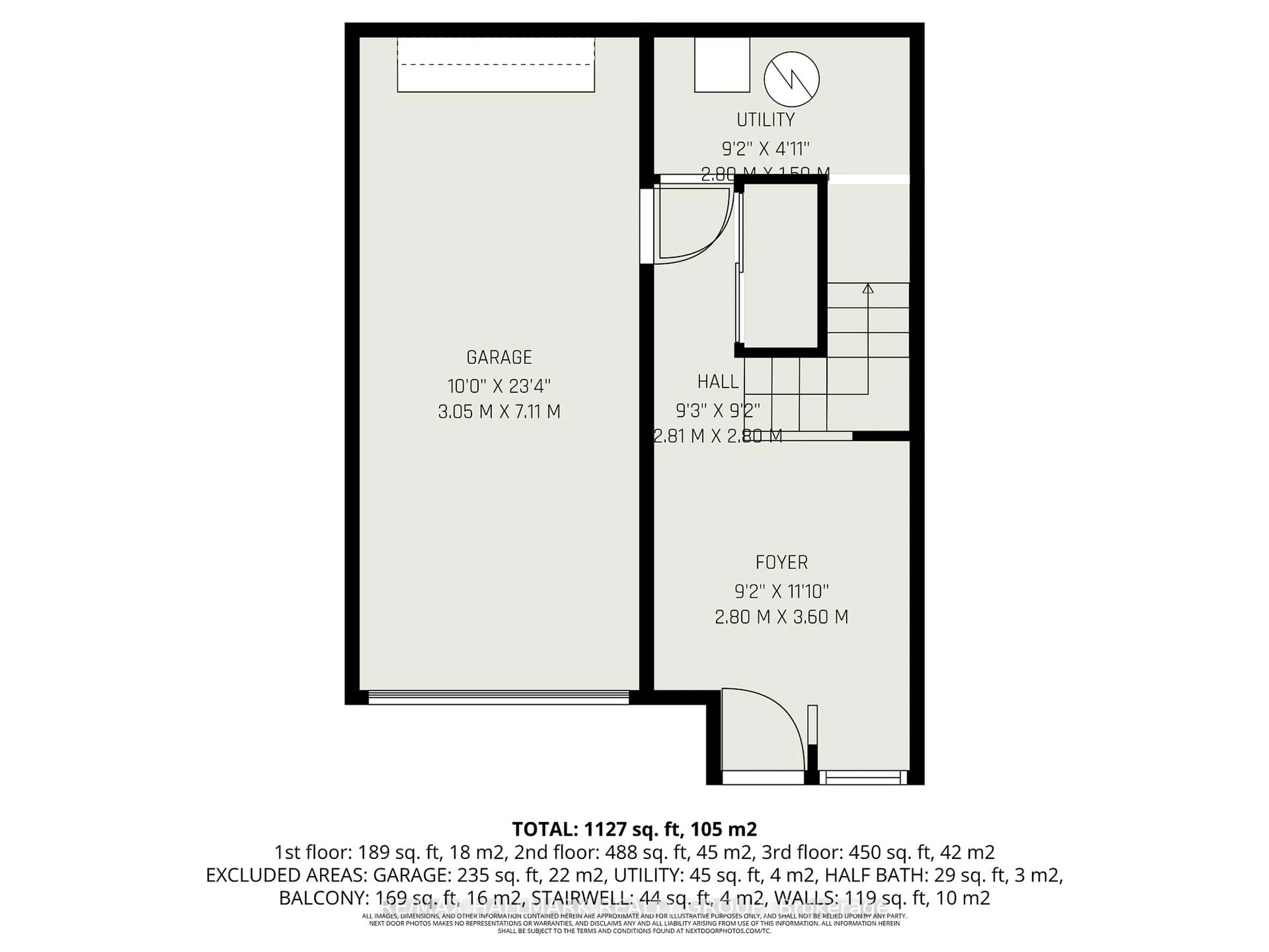 Floor plan for 2516 Nutgrove Ave, Ottawa Ontario K2J 0X3