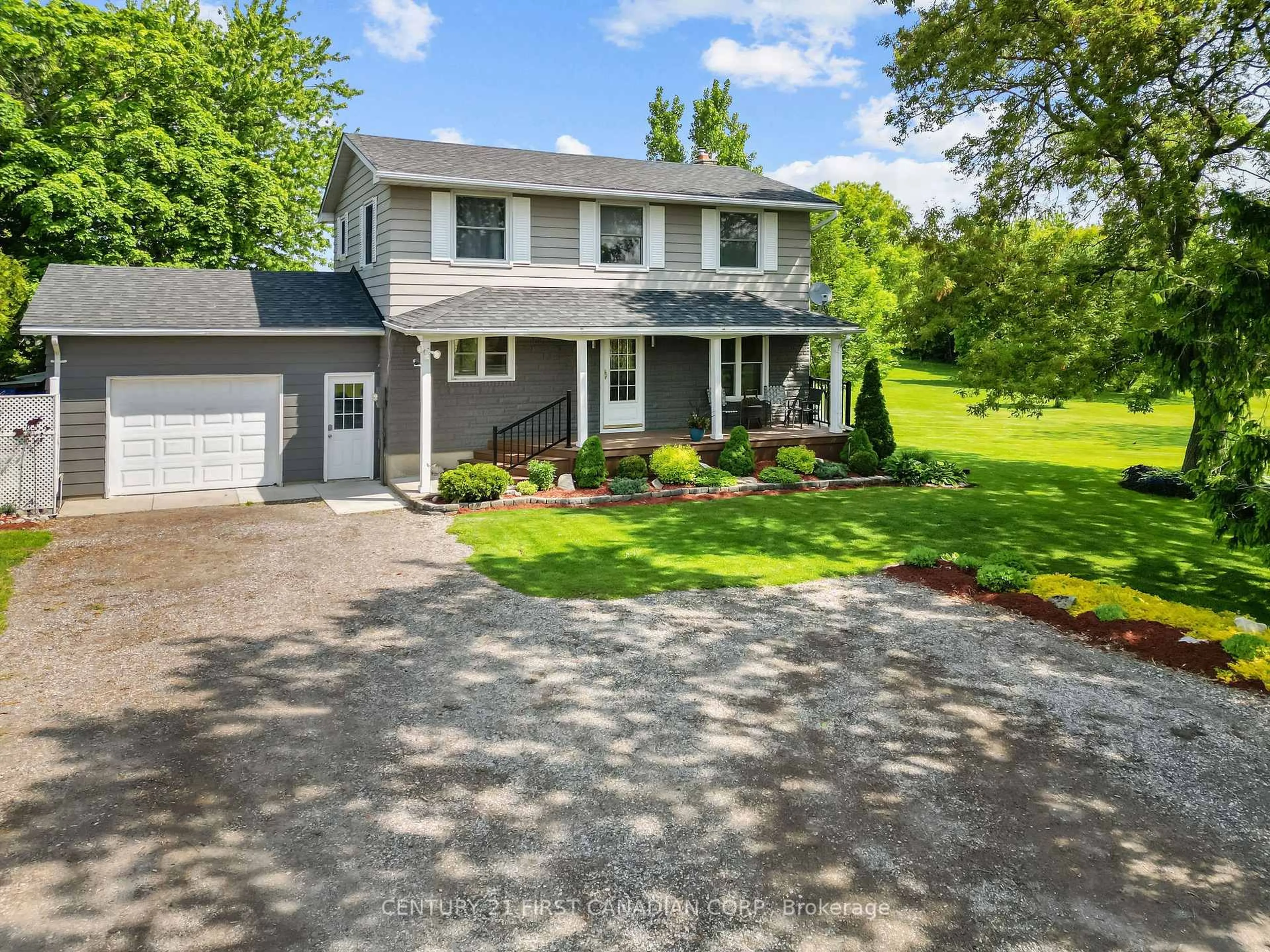 A pic from outside/outdoor area/front of a property/back of a property/a pic from drone, street for 13972 Elginfield Rd, Lucan Biddulph Ontario N0M 2J0