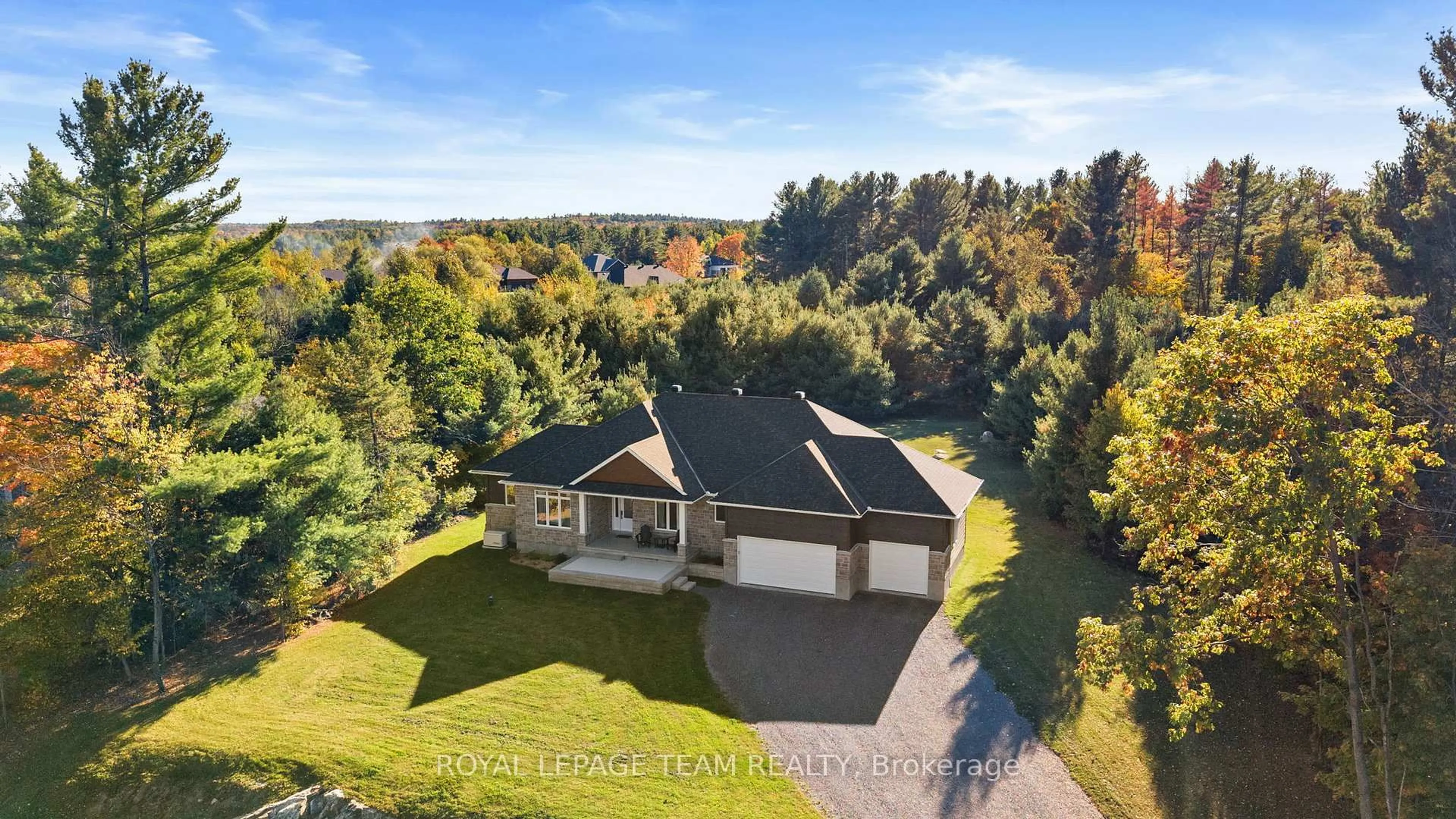 A pic from outside/outdoor area/front of a property/back of a property/a pic from drone, water/lake/river/ocean view for 143 Raymond Luhta Cres, Arnprior Ontario K7S 3G8