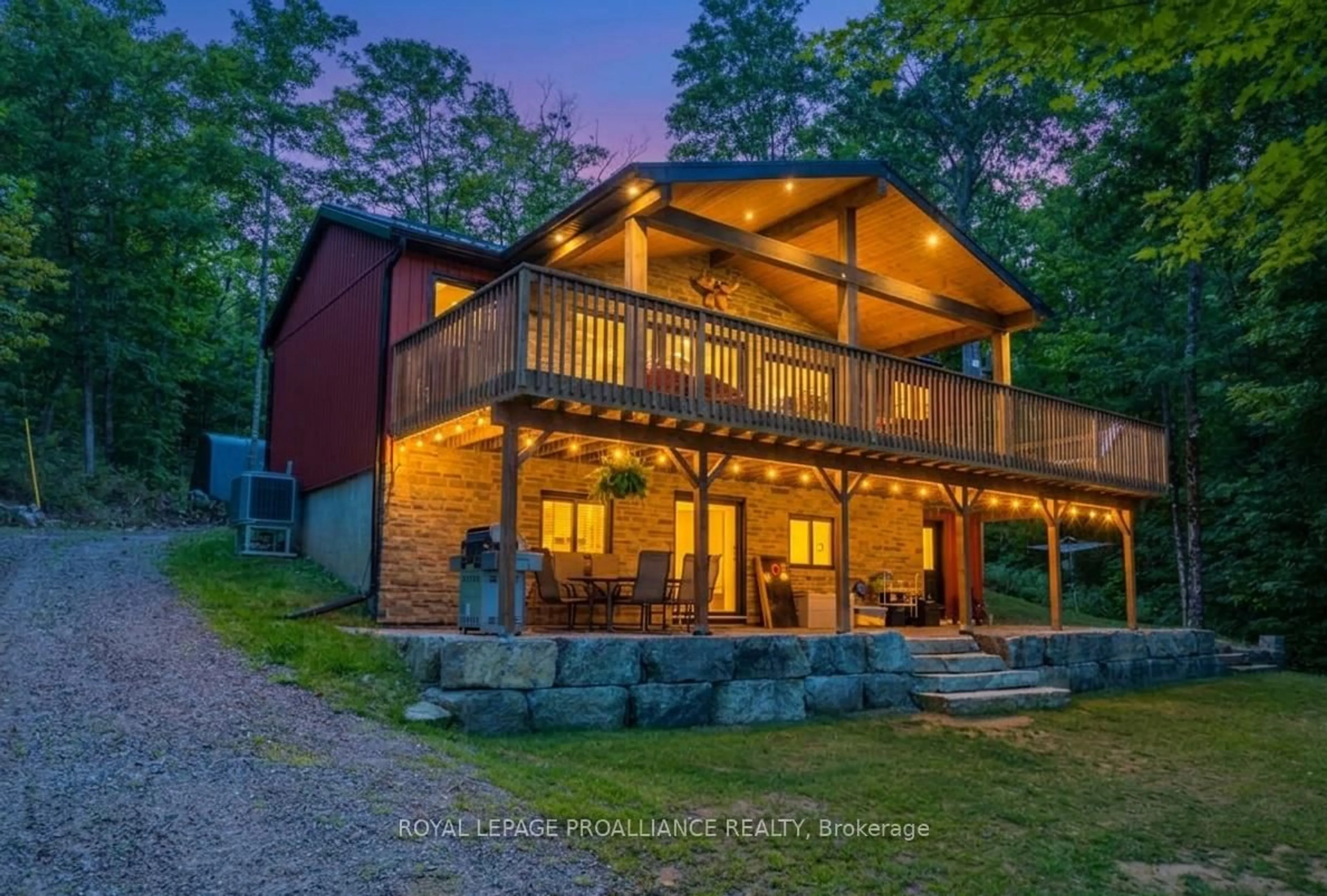 Home with brick exterior material, water/lake/river/ocean view for 1202 Rocky Lane, Cloyne Ontario K0H 1K0