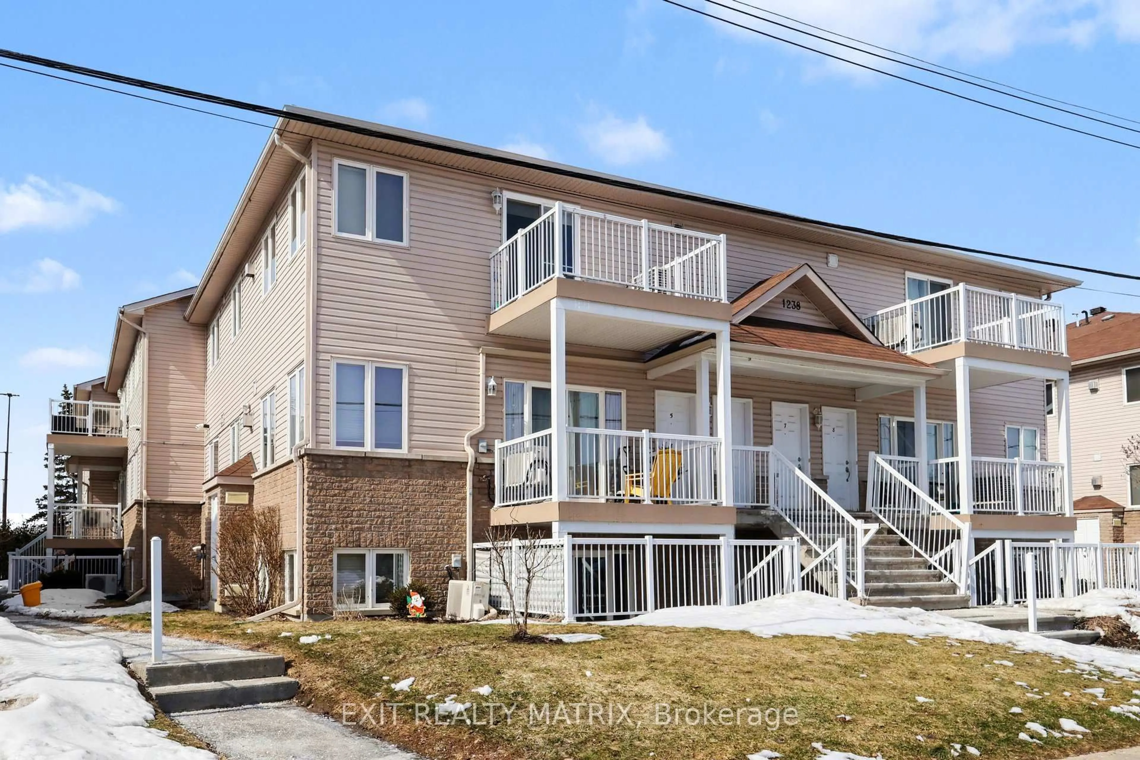 Home with vinyl exterior material, street for 1238 Marenger St #2, Ottawa Ontario K1C 1S2