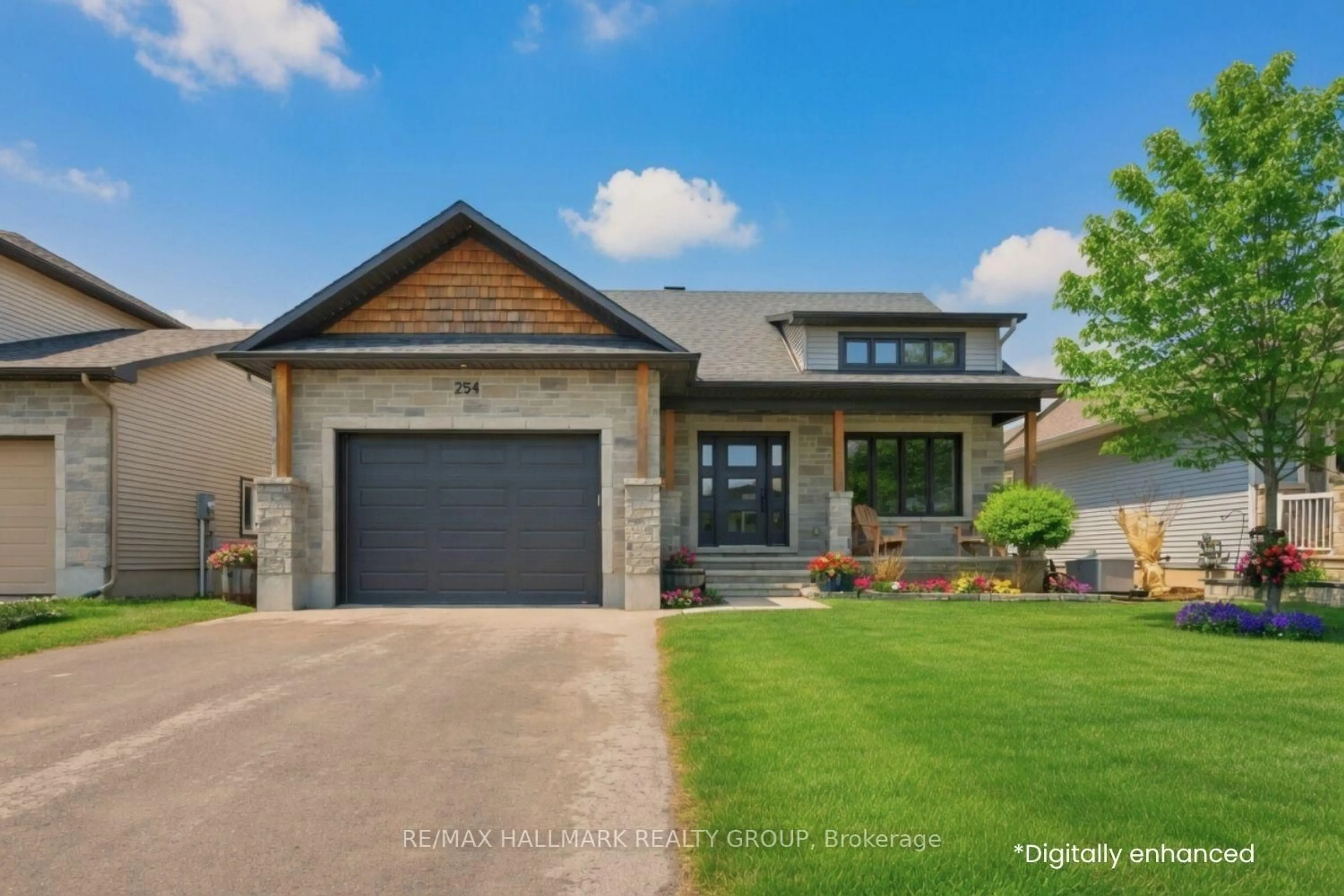 Home with brick exterior material, street for 254 Pioneer Rd, Russell Ontario K4R 0E1