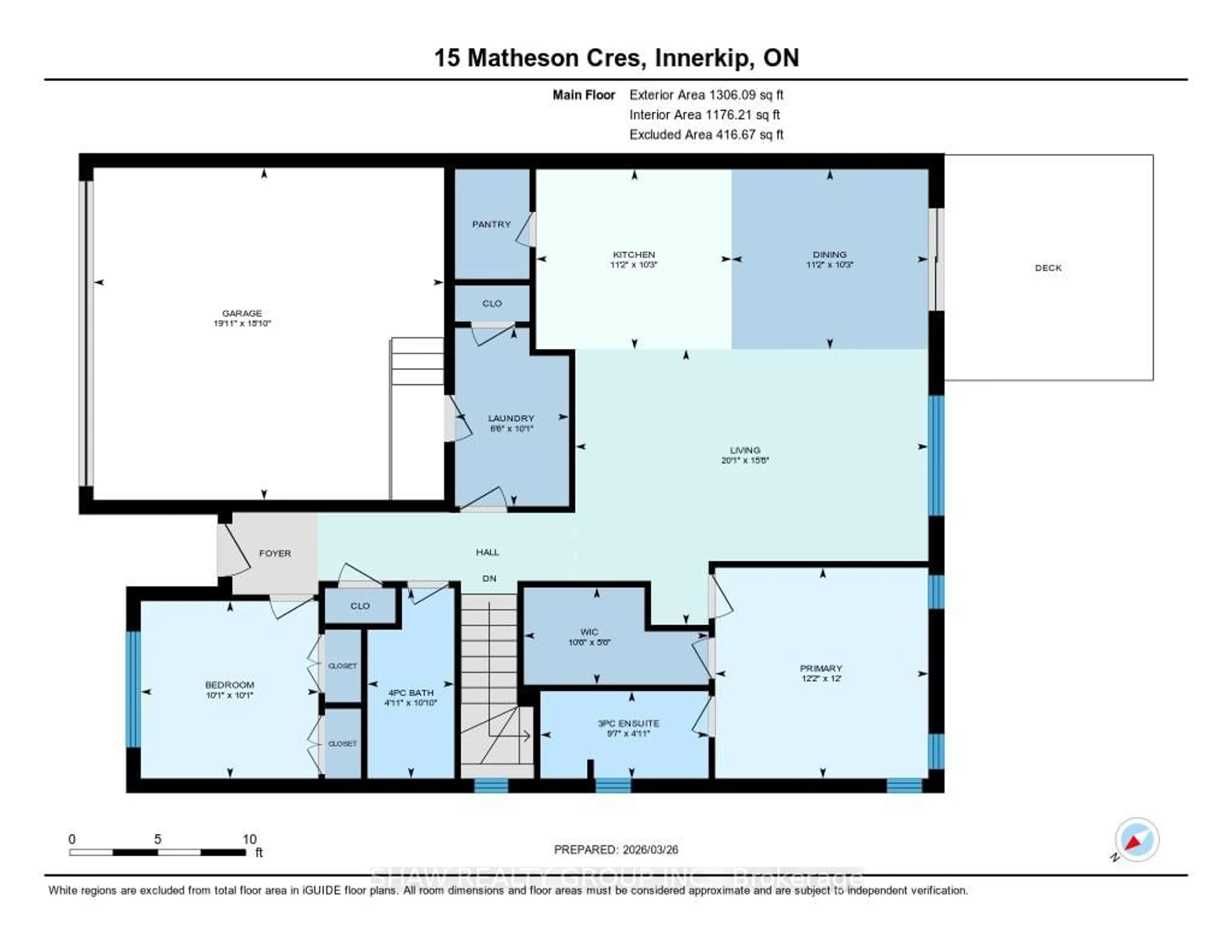 Floor plan for 15 Matheson Cres, East Zorra-Tavistock Ontario N0J 1M0