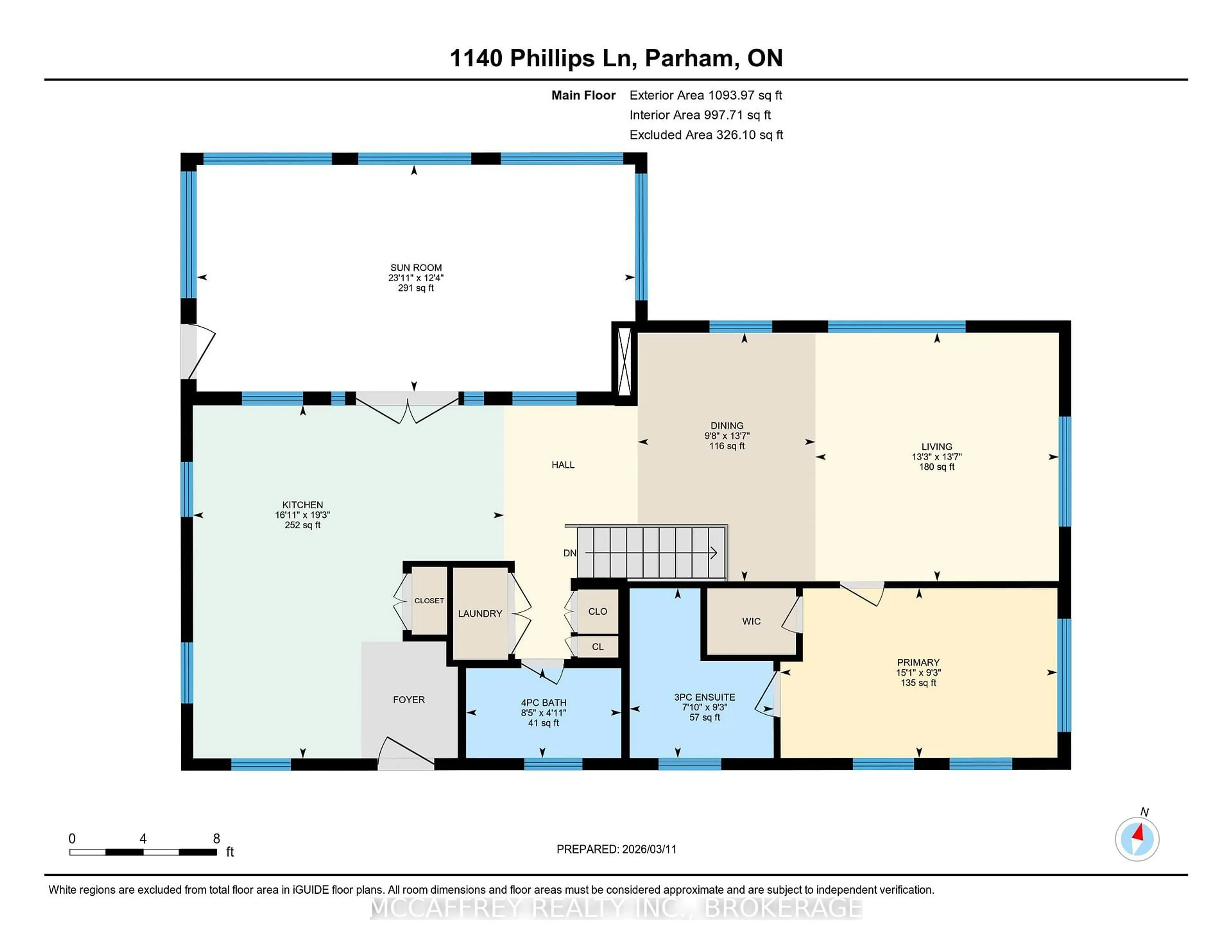 Floor plan for 1140 Phillips Lane, Parham Ontario K0H 2K0