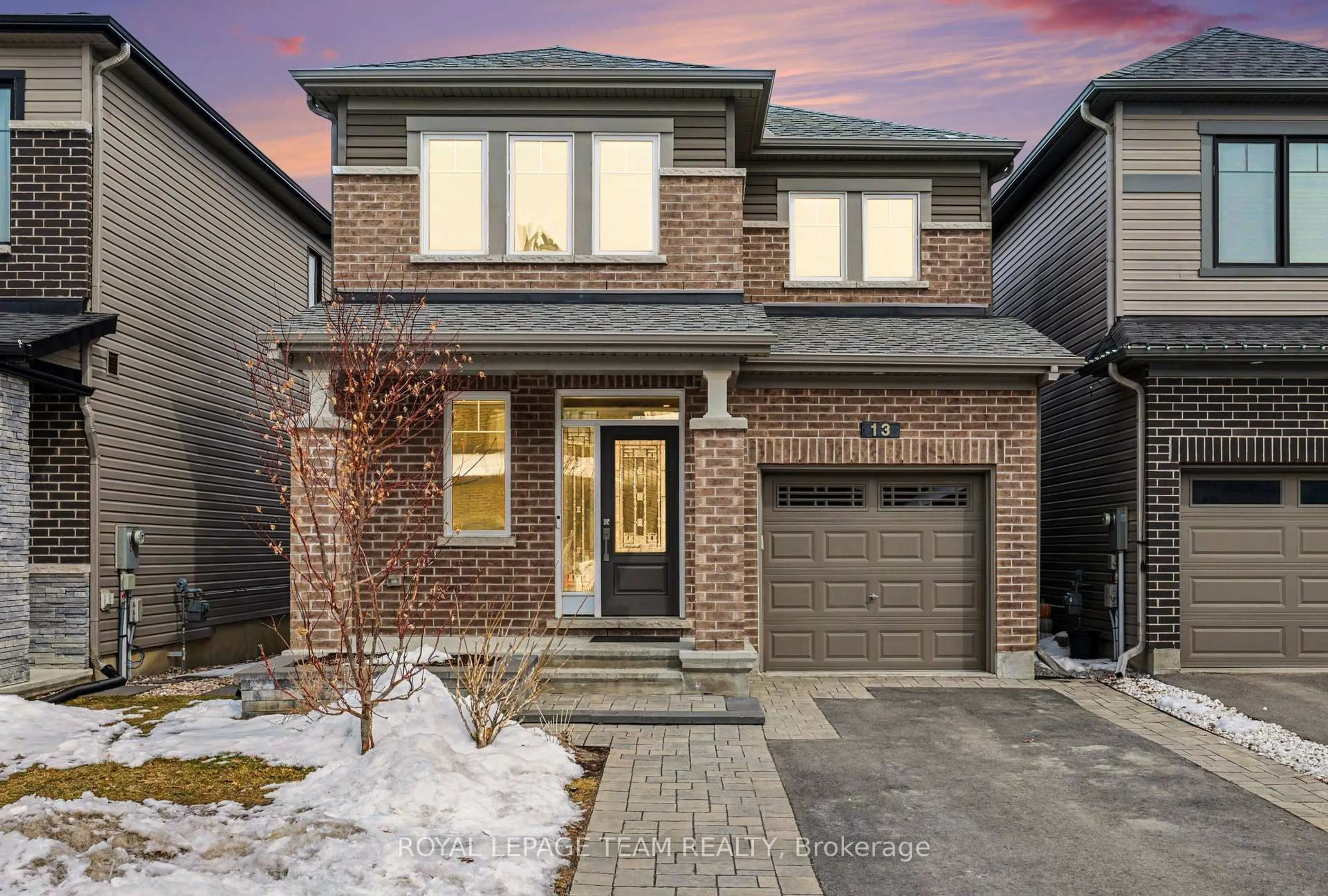 Home with brick exterior material, street for 13 Allan Moore Pl, Stittsville Ontario K2S 2A9