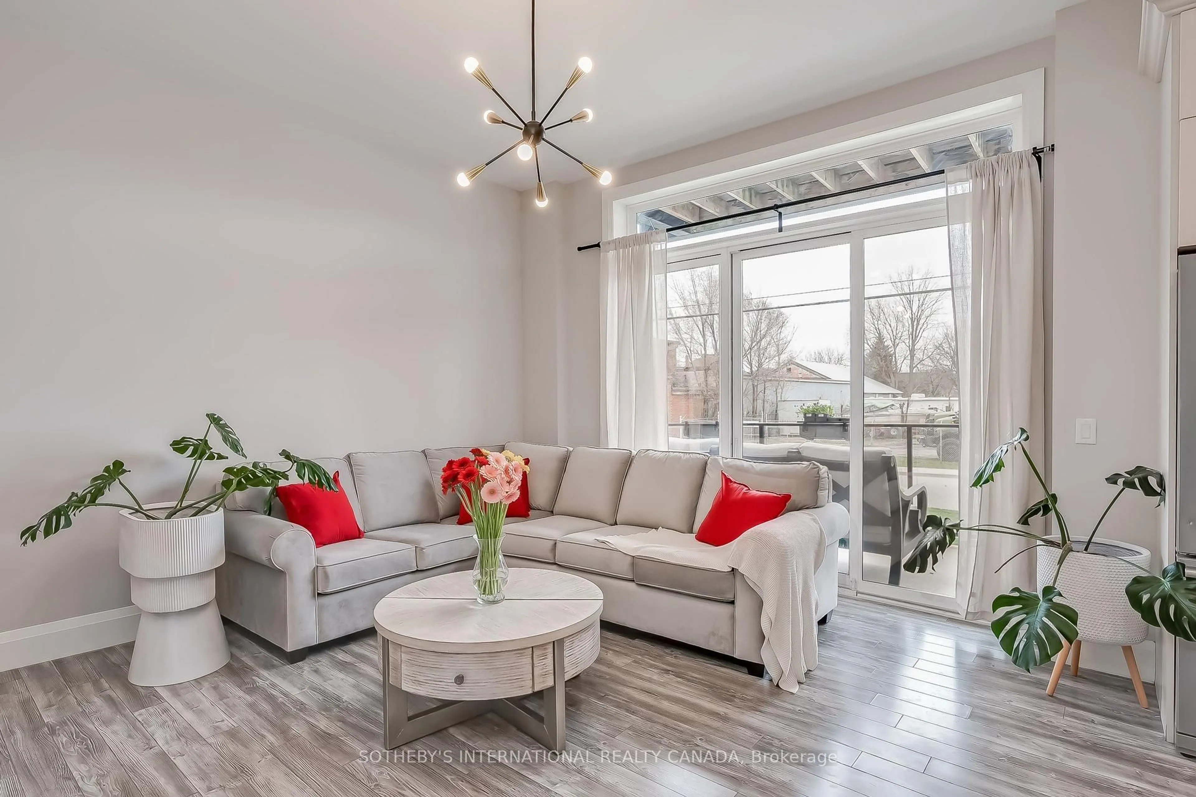 Living room with furniture, unknown for 85 Morrell St #101B, Brantford Ontario N3T 4J6