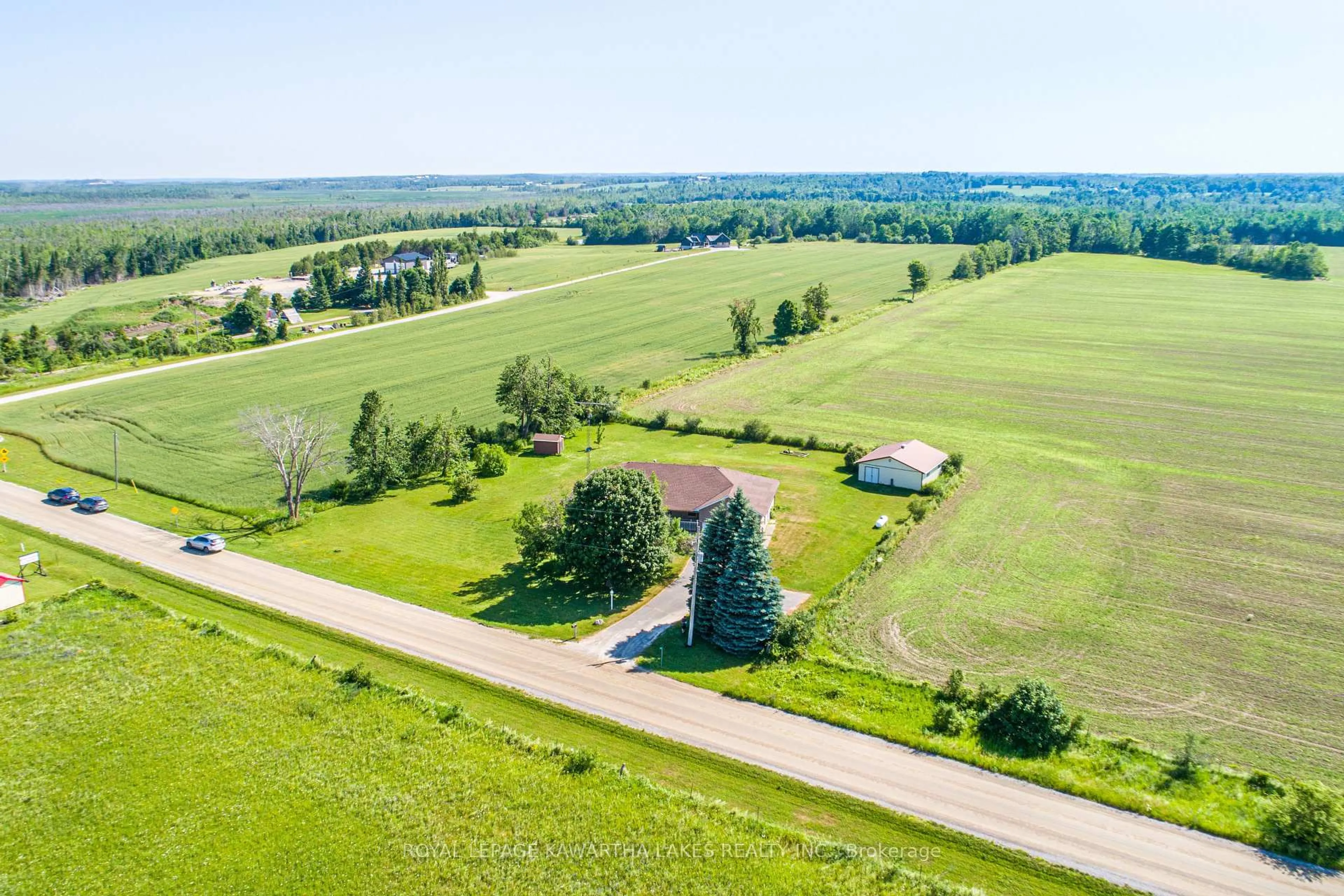 A pic from outside/outdoor area/front of a property/back of a property/a pic from drone, unknown for 120 Mark Rd, Kawartha Lakes Ontario K0M 2G0