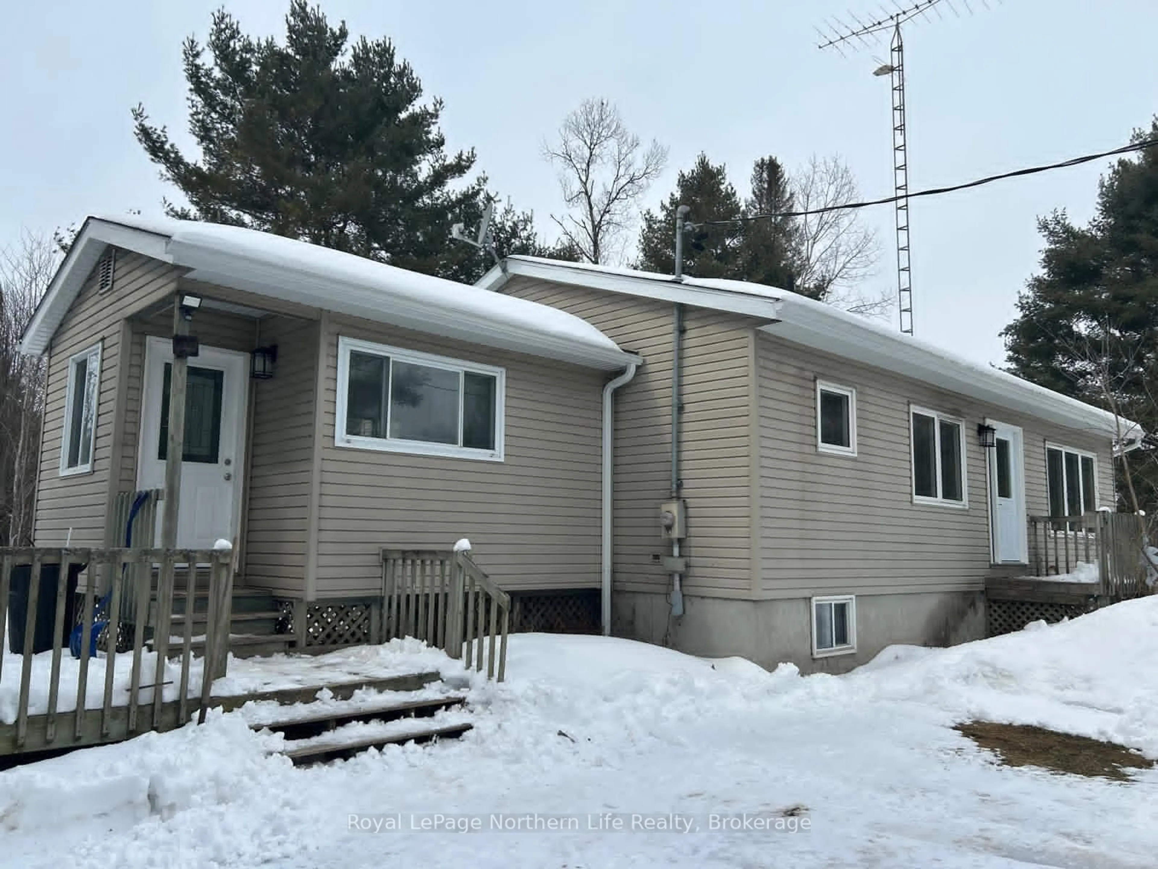 Home with vinyl exterior material, street for 245 JODOUIN Rd, Papineau-Cameron Ontario P0H 1V0