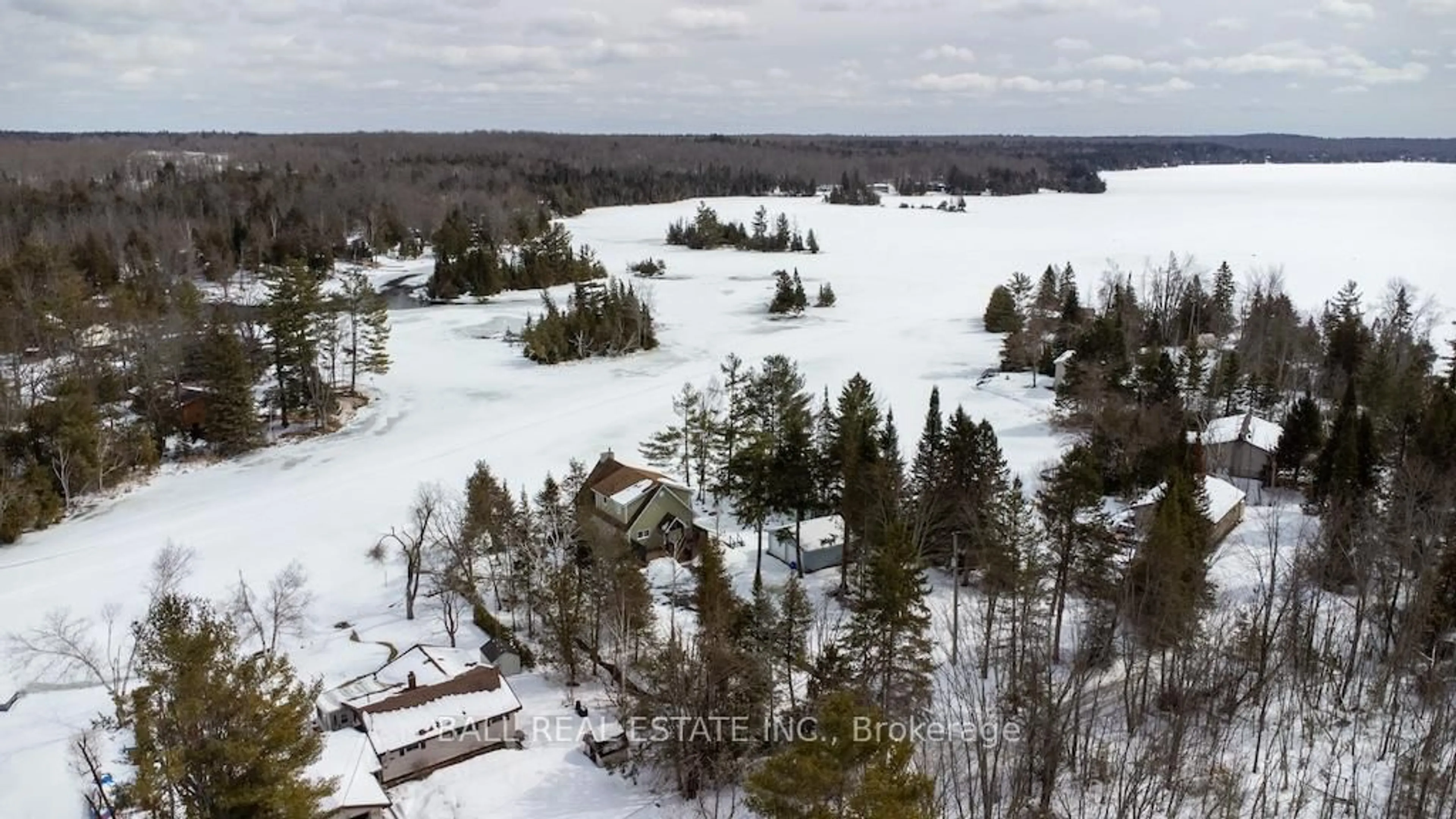 A pic from outside/outdoor area/front of a property/back of a property/a pic from drone, water/lake/river/ocean view for 2137 Chipmunk Rd, Douro-Dummer Ontario K0L 2H0