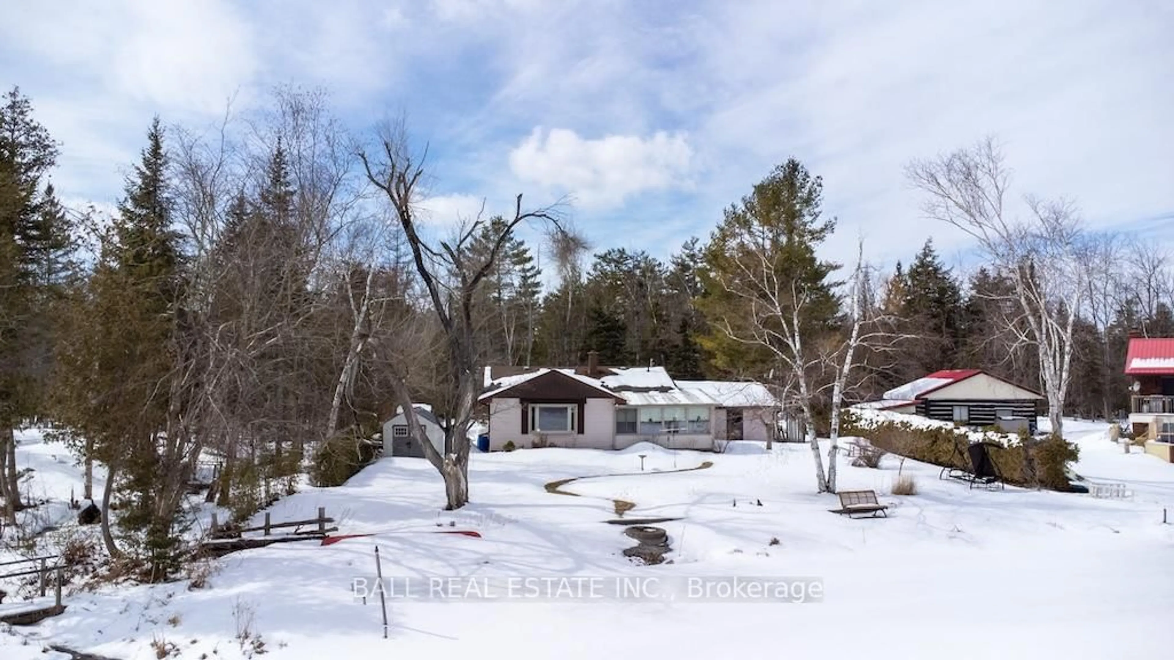 A pic from outside/outdoor area/front of a property/back of a property/a pic from drone, unknown for 2137 Chipmunk Rd, Douro-Dummer Ontario K0L 2H0