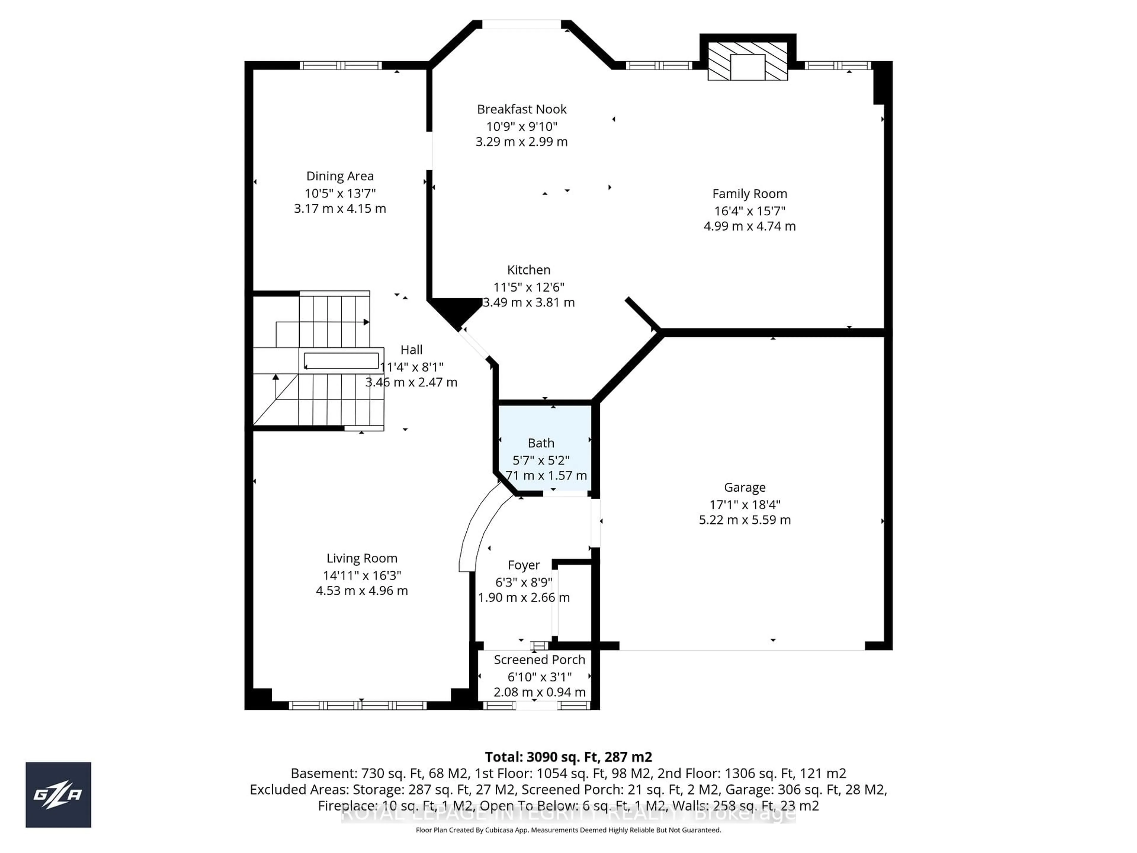Floor plan for 7 Len Lunney Cres, Ottawa Ontario K2G 6X6